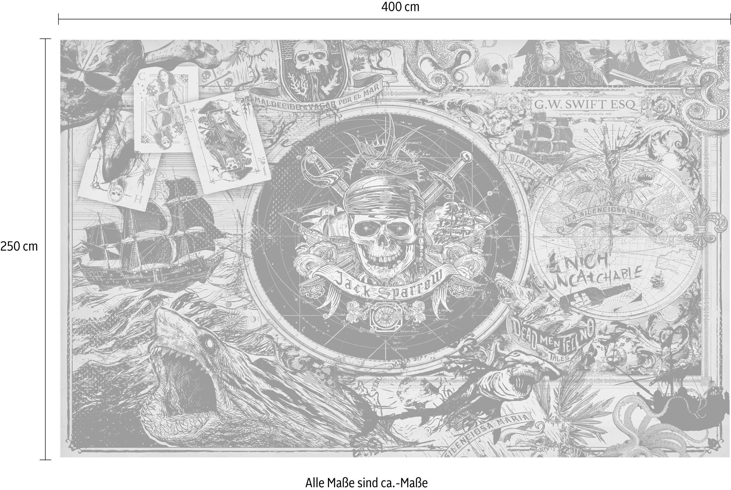 Komar Vliesbehang Digitale print vlies - Pirates of the Caribbean 5 - Afmeting 400 x 250 cm (1 stuk)
