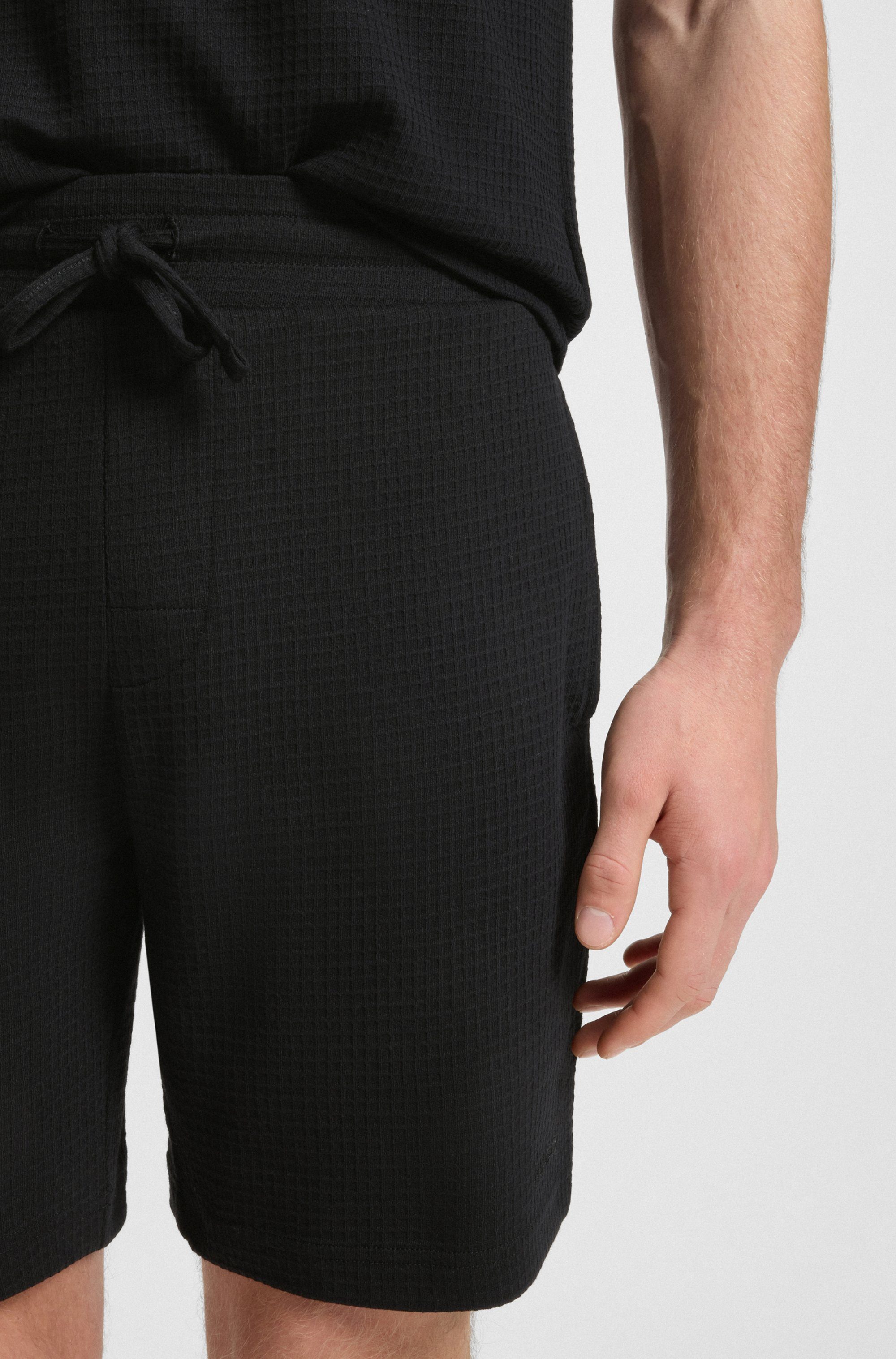 HUGO underwear Pyjamashort Austin Short met een rijgkoord