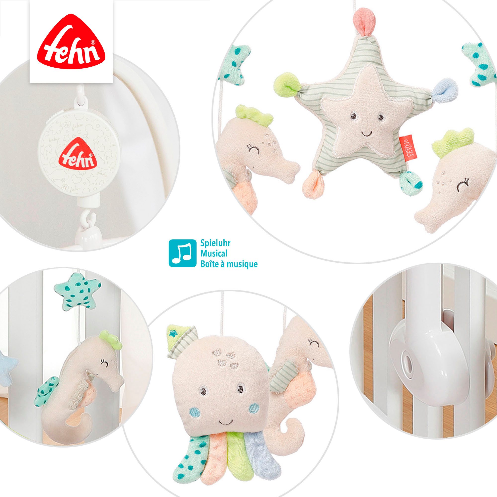 Fehn Mobiel Zeekinderen met speeldoos