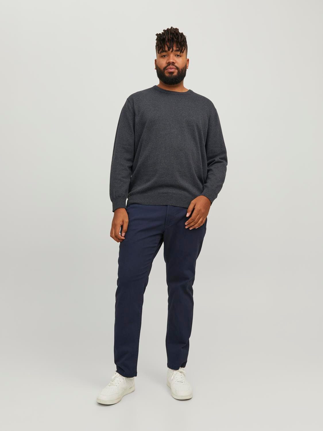 Jack & Jones PlusSize Gebreide trui JJEBASIC KNIT CREW NECK NOOS PLS