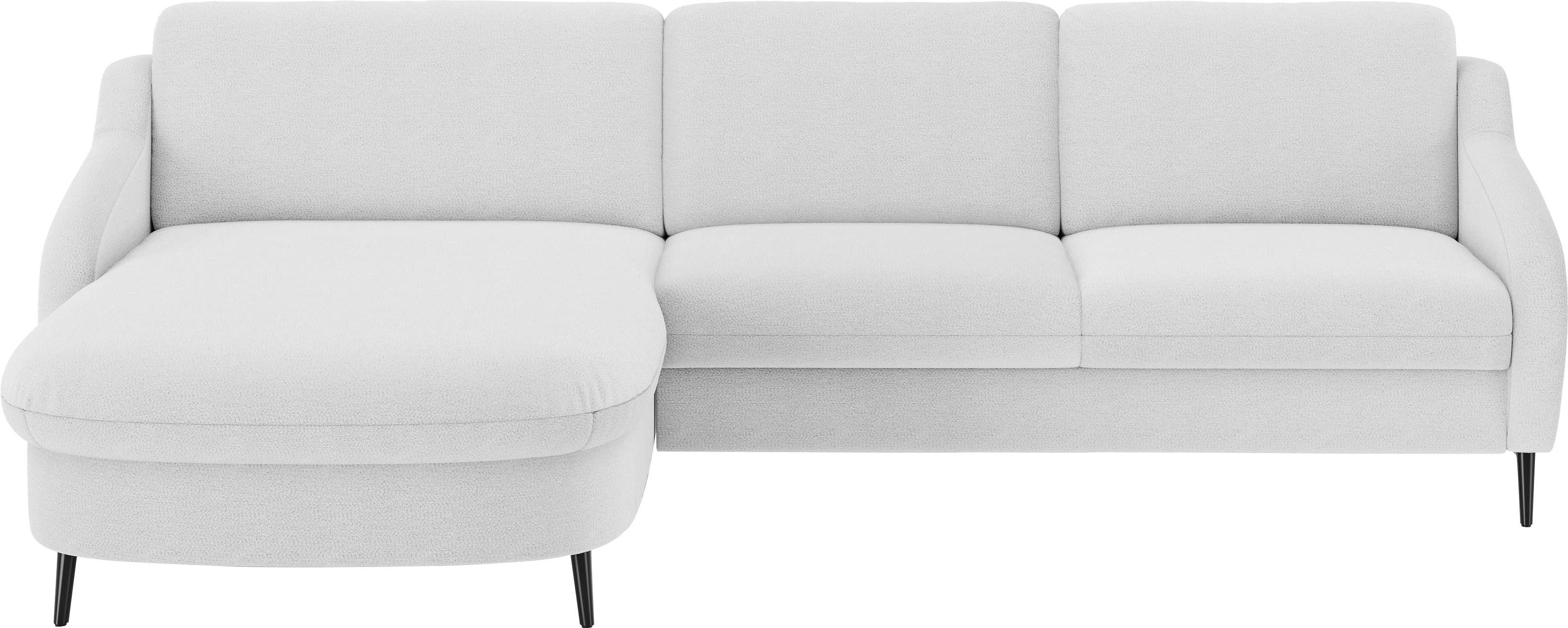 sit&more Hoekbank Soul L-vorm optioneel met bedfunctie en bedlade of lade zilver(kleur), hoekbanken, Met bed-zonder bedlade, mit Bett-ohne Bettkasten