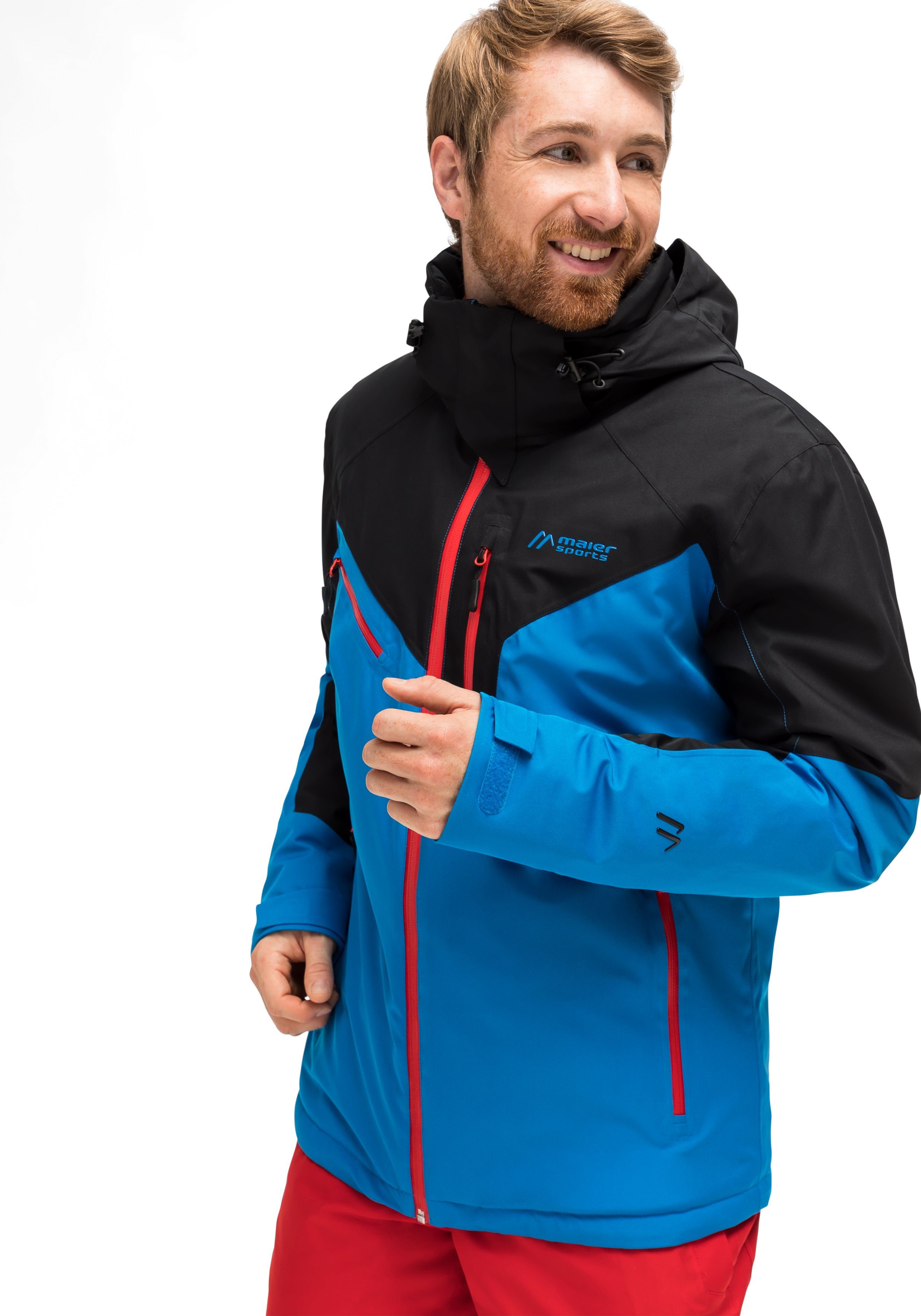 Maier Sports Ski-jack Pajares Heren winterjas wind- en waterdicht 4 ritszakken regular fit