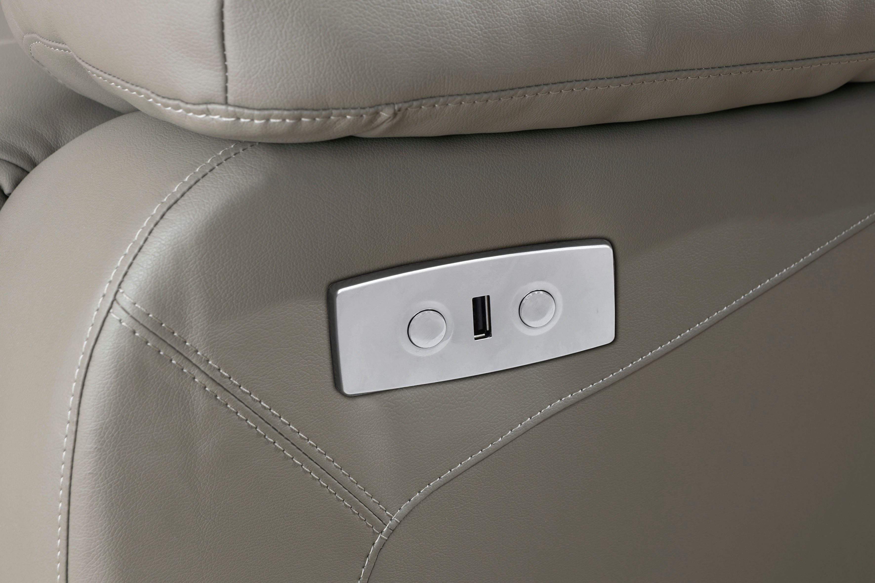 Home affaire 3-zitsbank Lannilis met handmatige en elektrische relaxfunctie