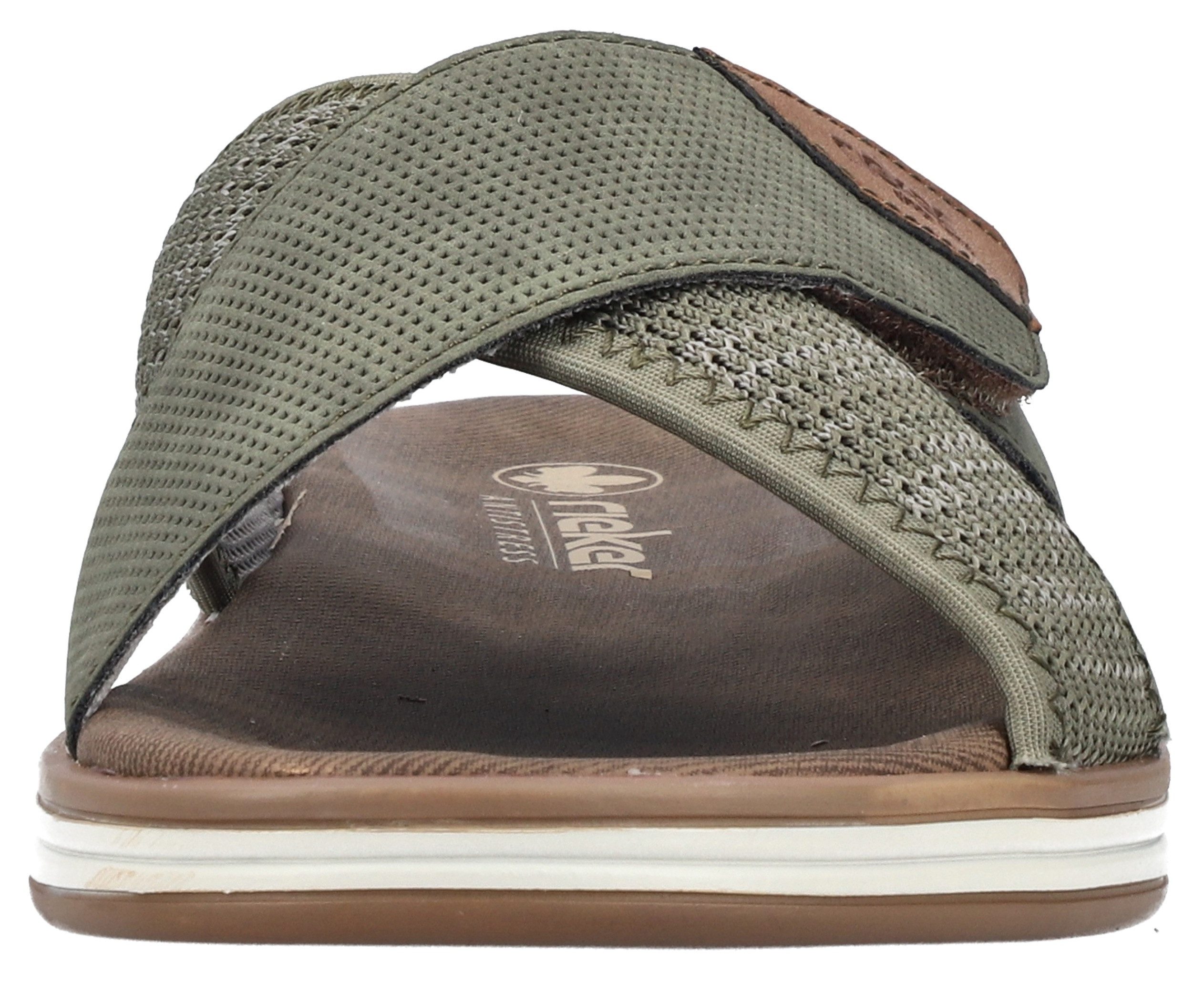 Rieker Slippers , zomer schoen, strand schoen, slippers, huisschoen met klittenband