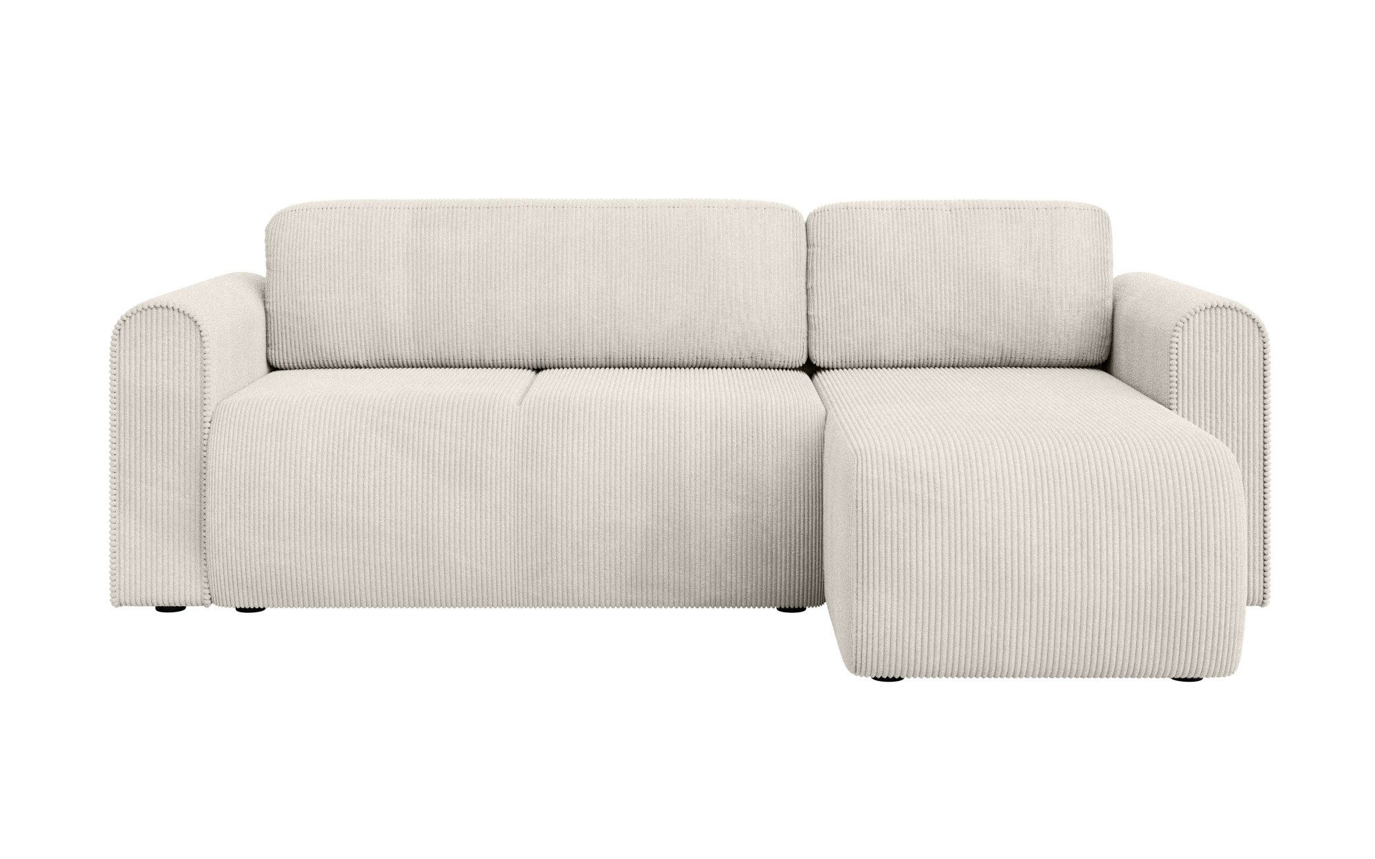 INOSIGN Hoekbank Zacharia optioneel slaapbank met opbergruimte, B/D/H 250/166/86 cm L-vorm met golfondersteuning, recamière aan beide zijden te monteren