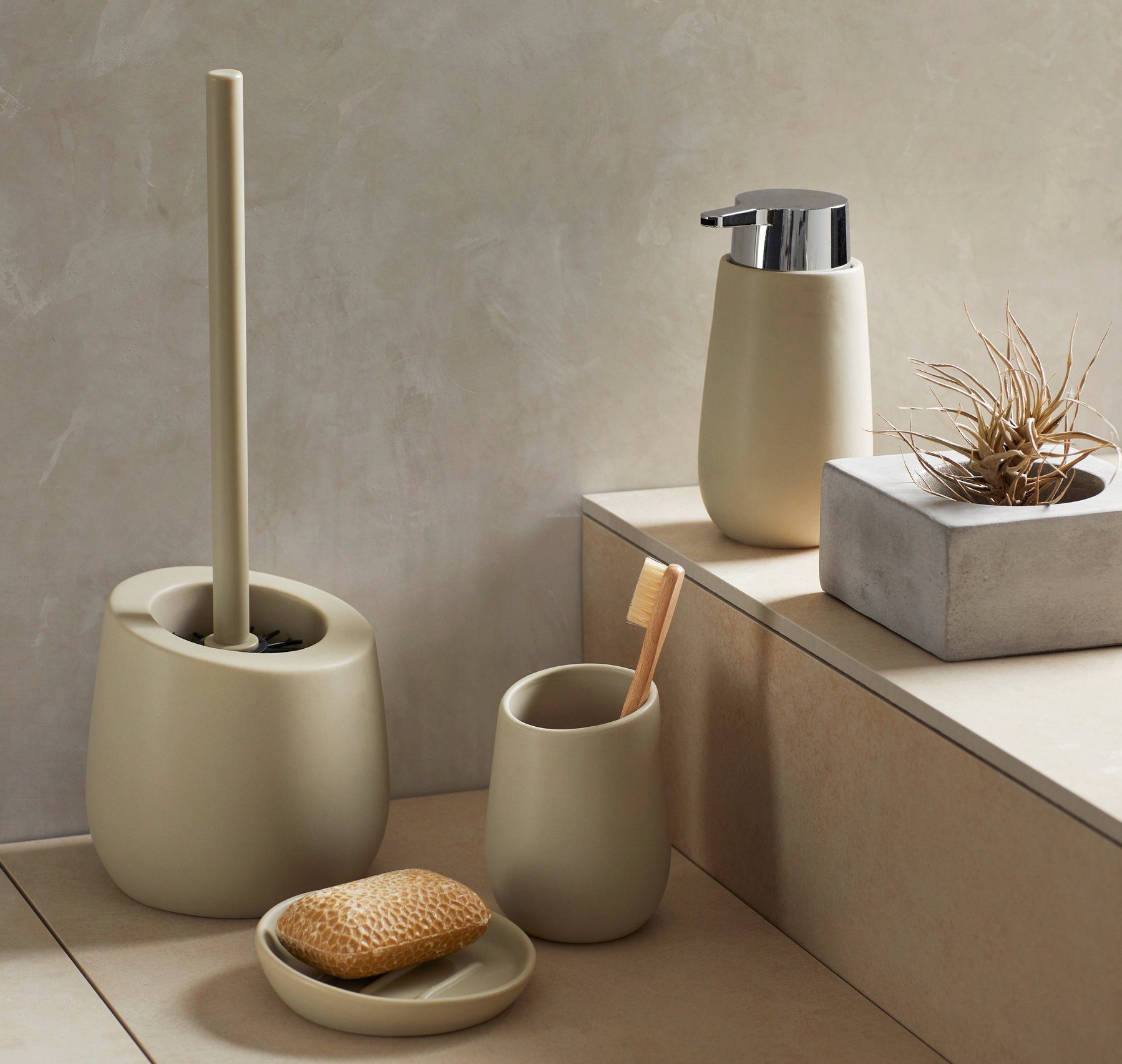 WENKO Toiletset Badi Keramiek (1 stuk)