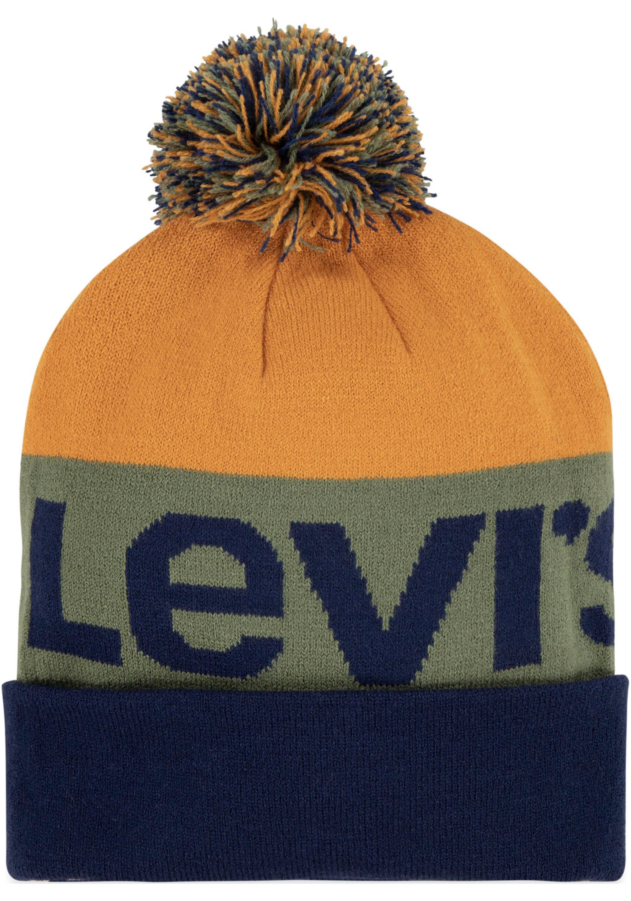 Levi's Kidswear Pomponmuts en handschoen in set (set)