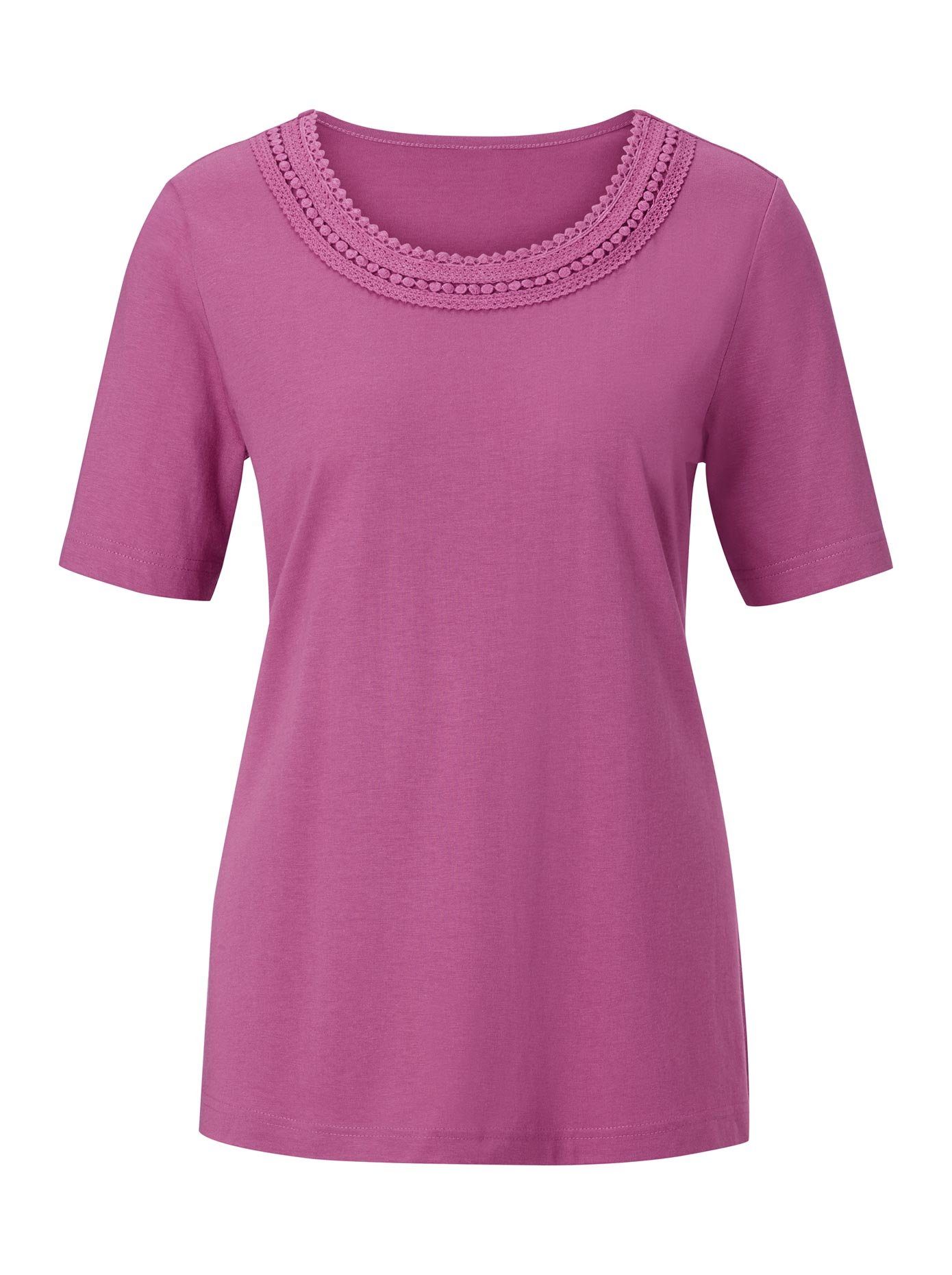 Classic Shirt met ronde hals Shirt (1-delig)