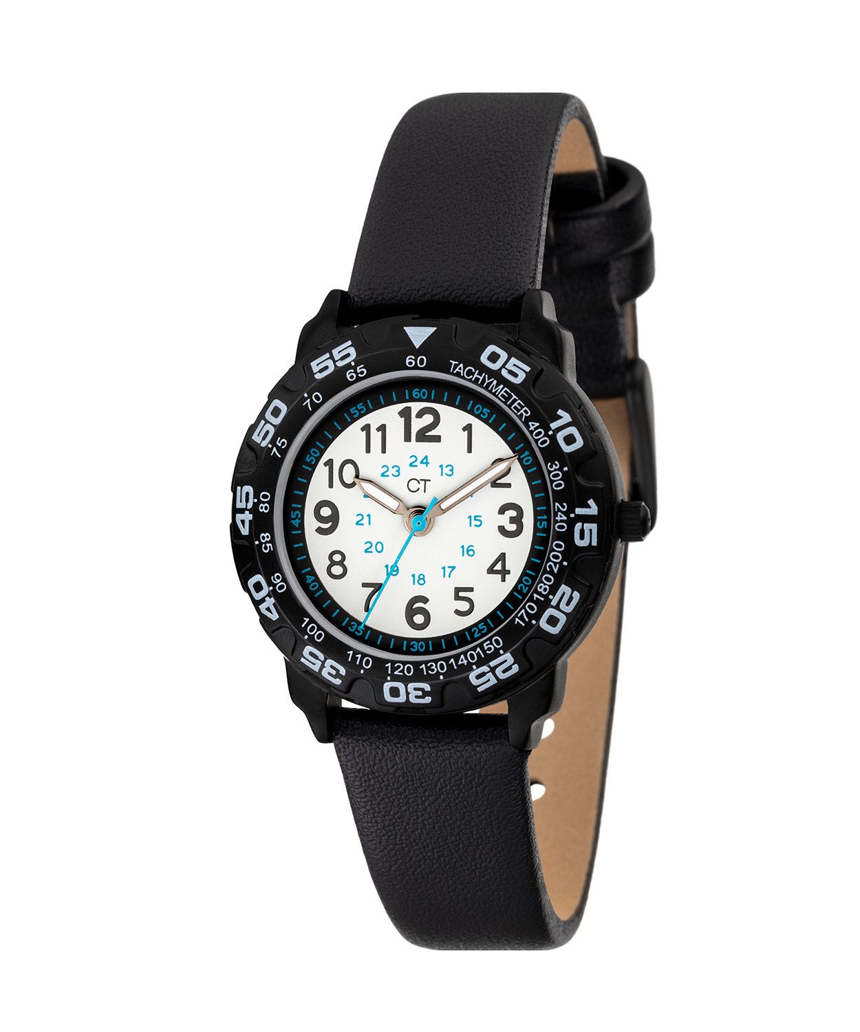 COOL TIME Kwartshorloge The Cool Classic Black Horloge, kinderhorloge, jongen, analoog