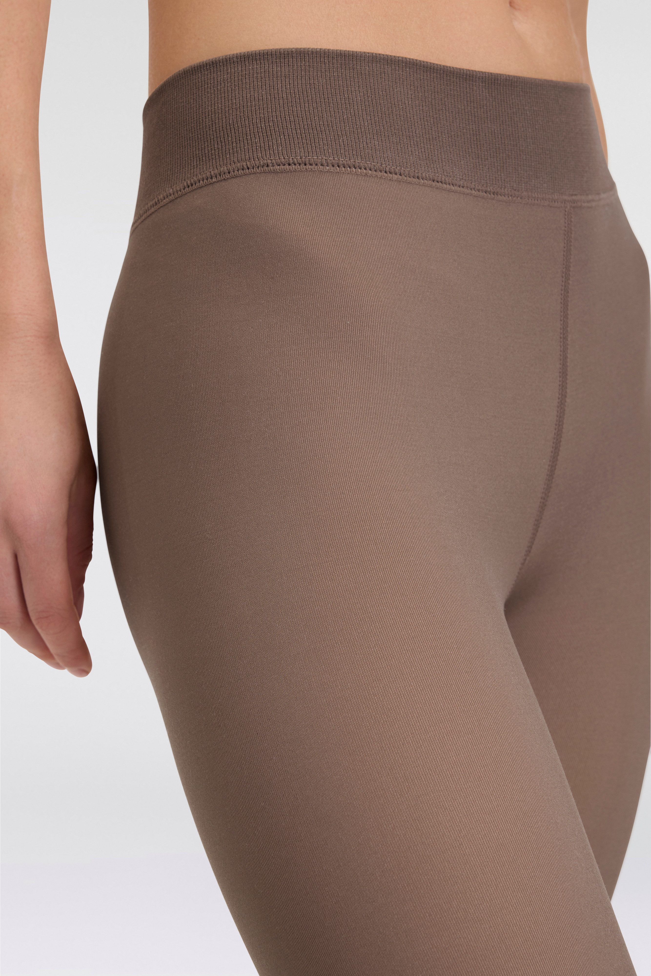 Sarlini Thermopanty DAMES FLEECE VOERING LEGGINGS in transparante look