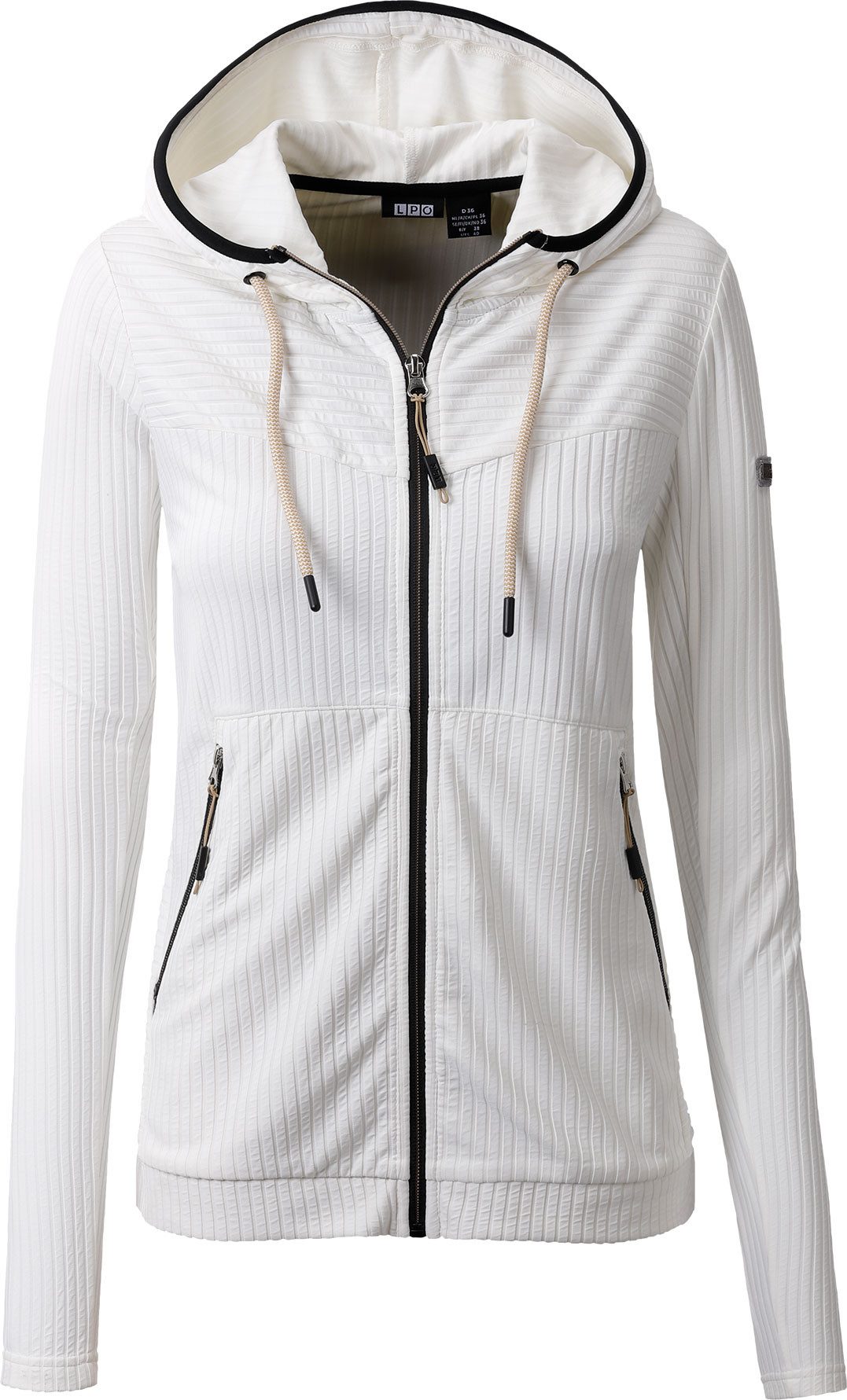 LPO Fleecejack Dames fleecejack Lene dames fleece vesten maat 40 (M) wit