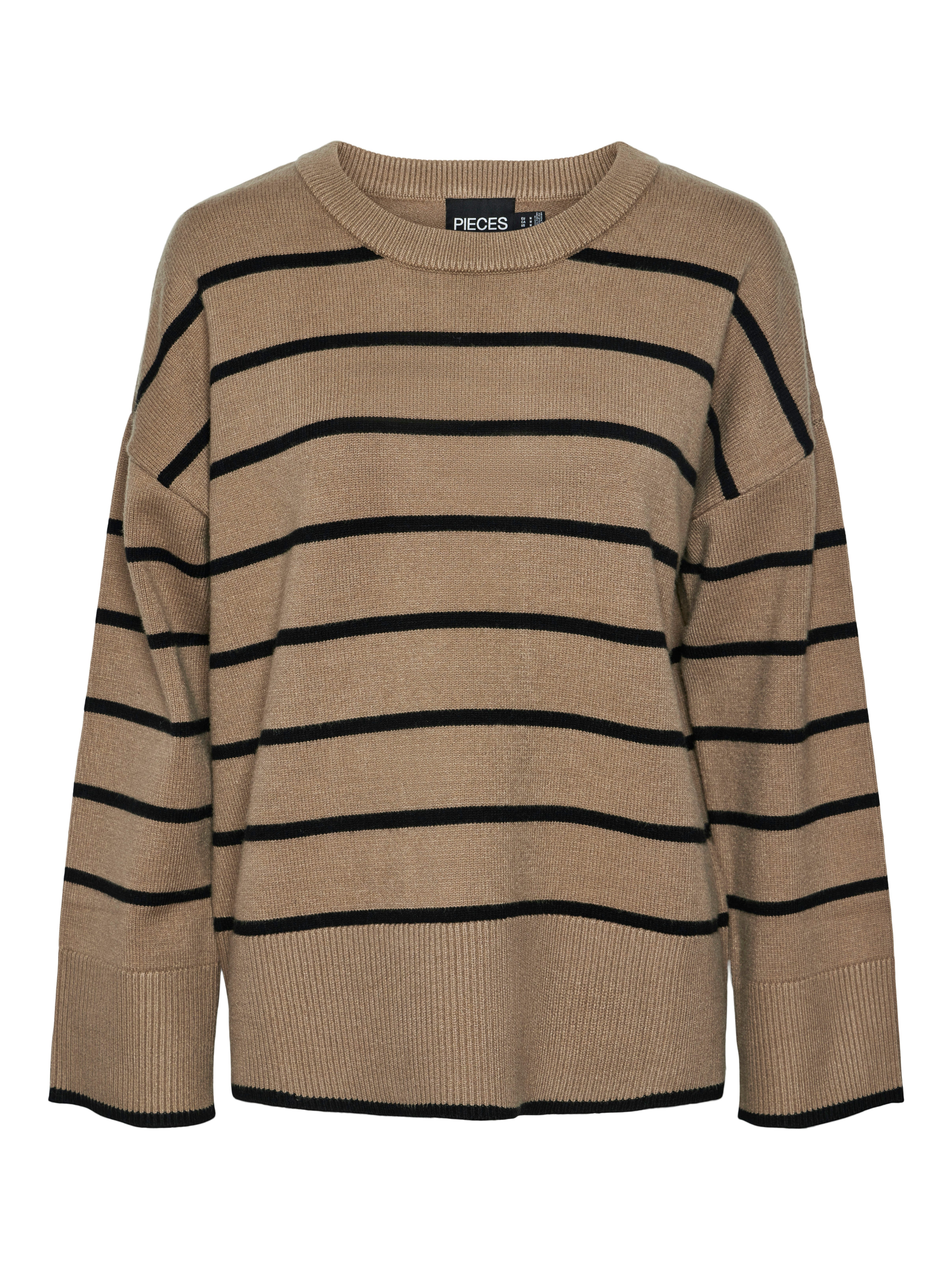 pieces Trui met ronde hals PCMATHILDE LS O-NECK KNIT NOOS BC
