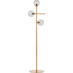 guido maria kretschmer homeliving staande lamp arlberg bronskleur, rookglas, e14, h: 165,5 cm goud