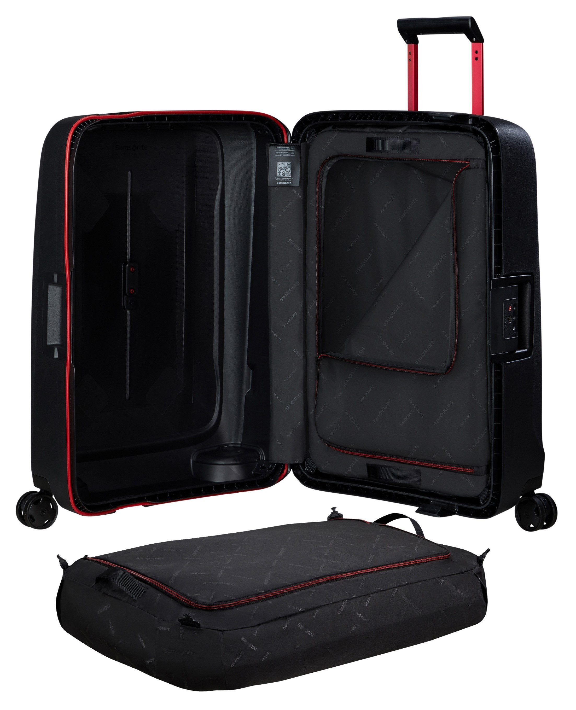 Samsonite Hardshell-trolley ESSENS verschillende maten en kleuren Reiskoffer harde koffer voor vliegreizen TSA-slot