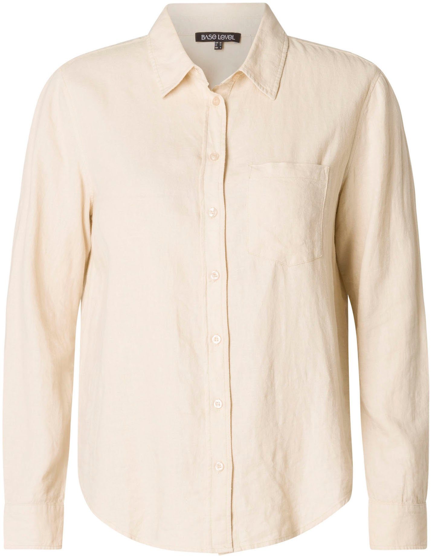 Base Level Curvy Blouse met lange mouwen Yaella