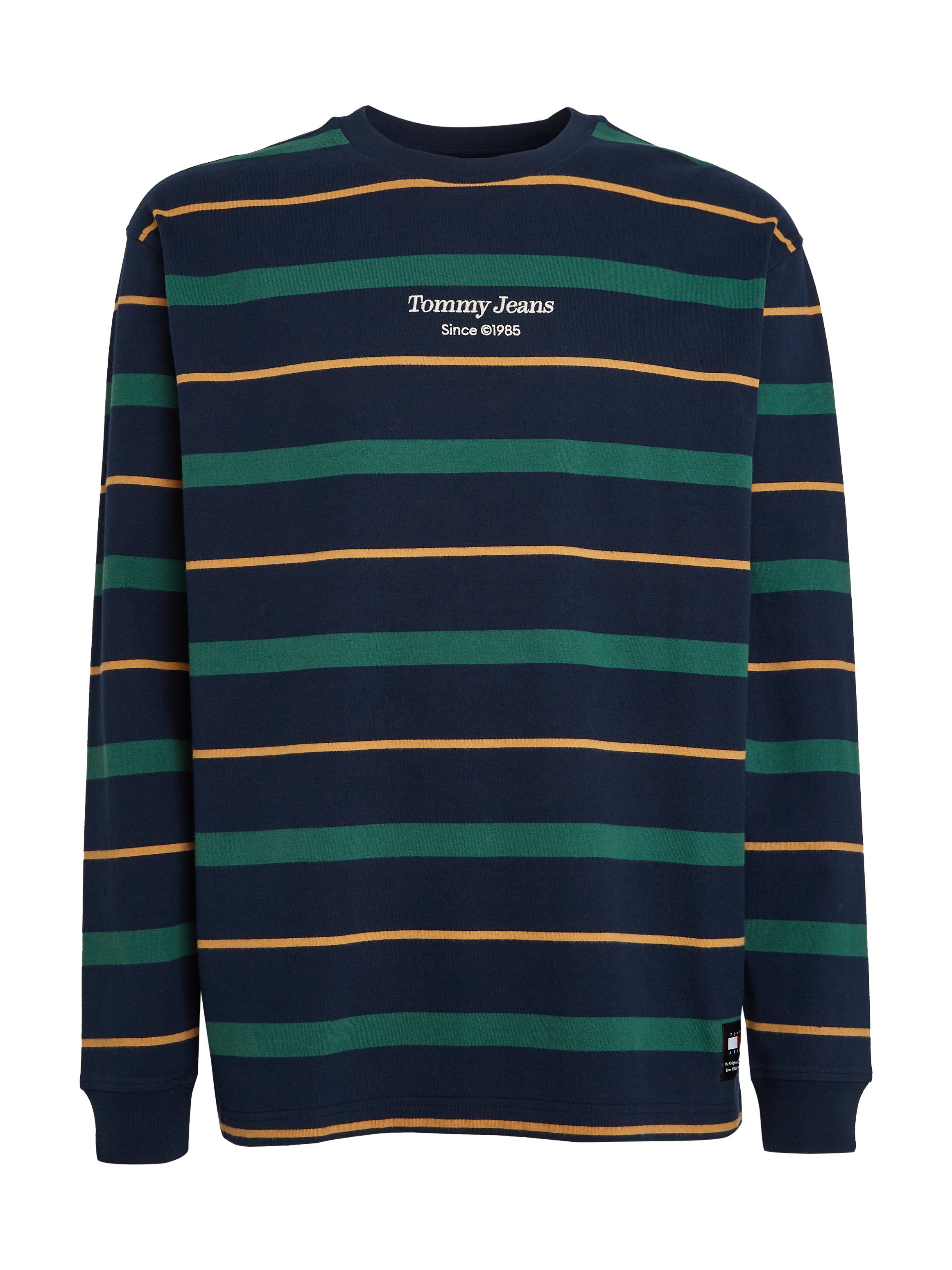 TOMMY JEANS Shirt met lange mouwen TJM REG STRIPE LS TEE met tommy hilfiger opschrift