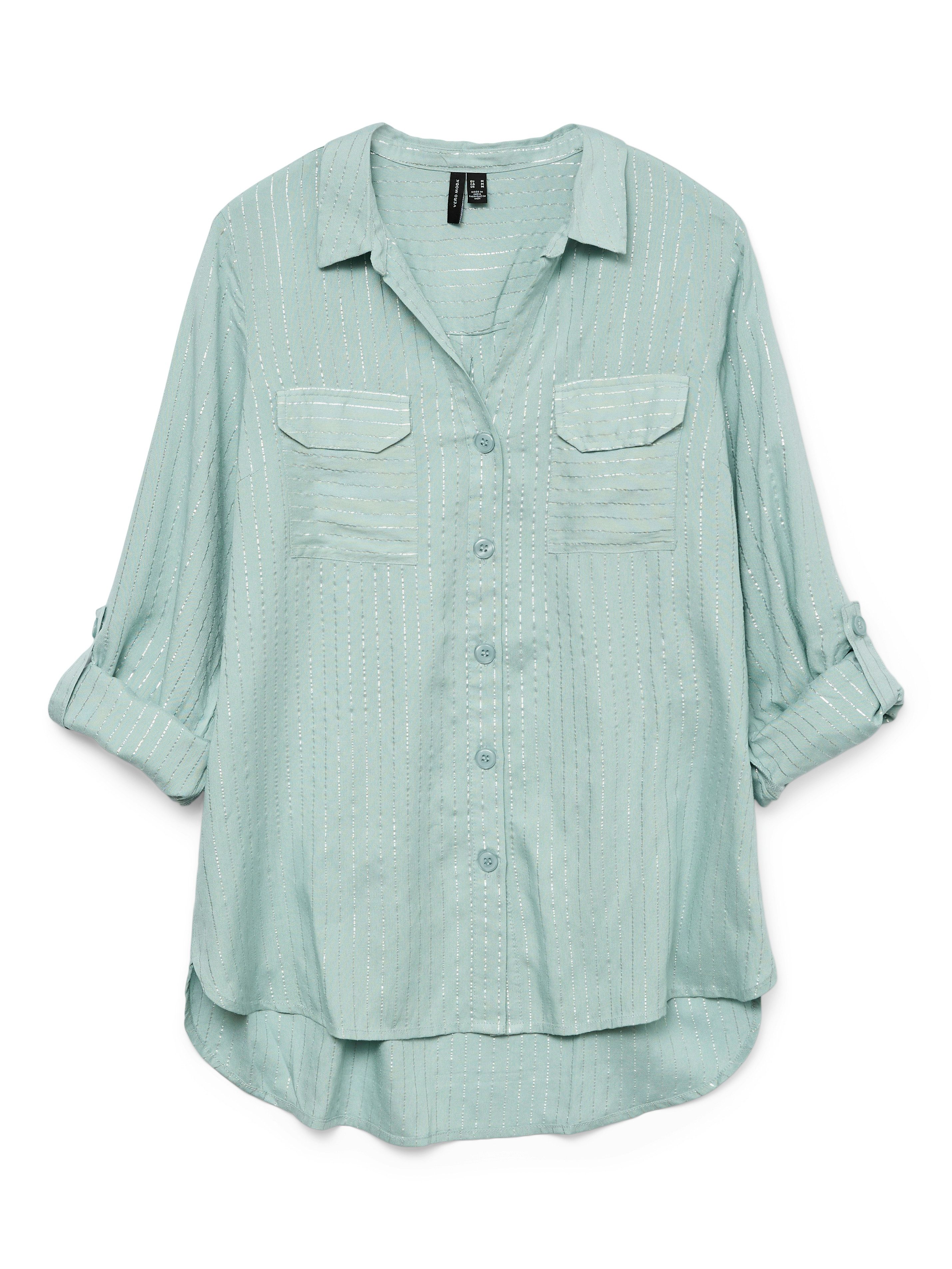Vero Moda Overhemdblouse VMBUMPY LS GLITTER SHIRT WVN GA NOOS
