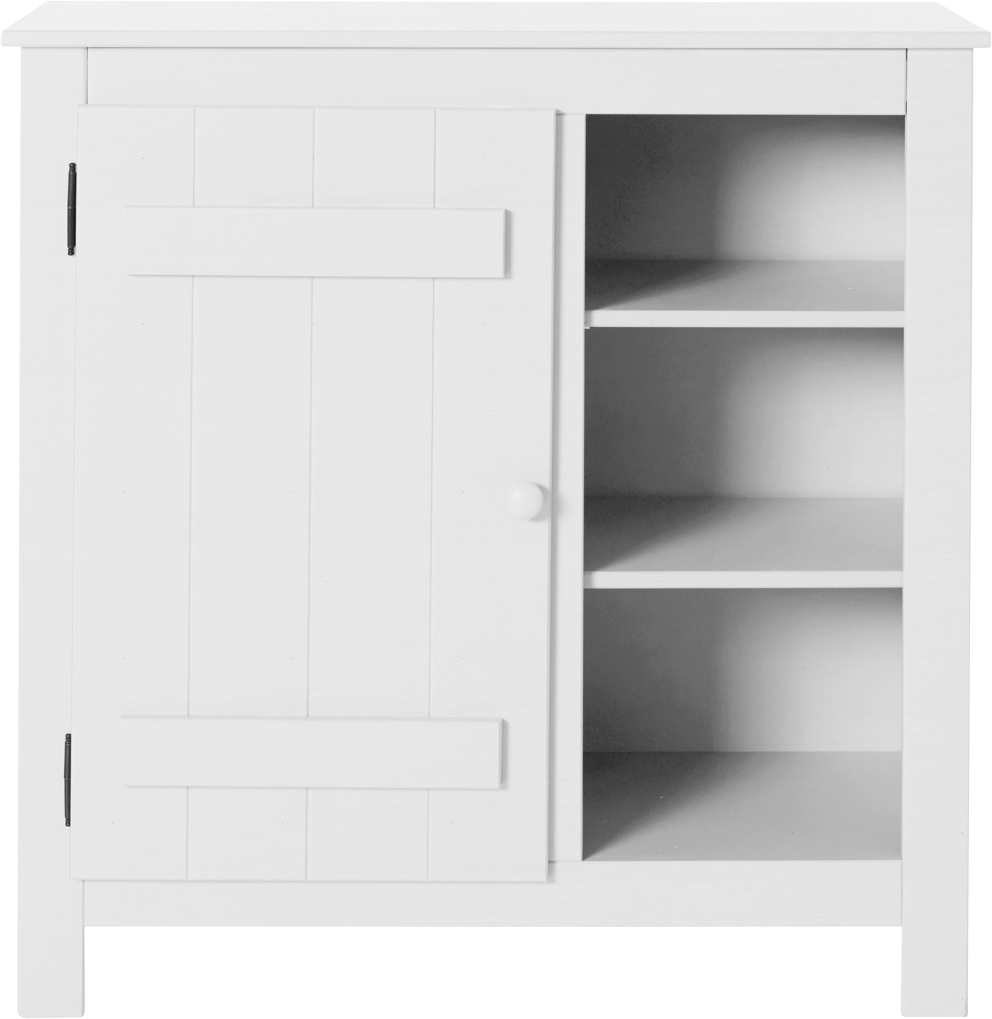 Home affaire Bergkast Bertram Massief hout, 4 verstelbare planken, magnetische sluiting, hoogte 90 cm