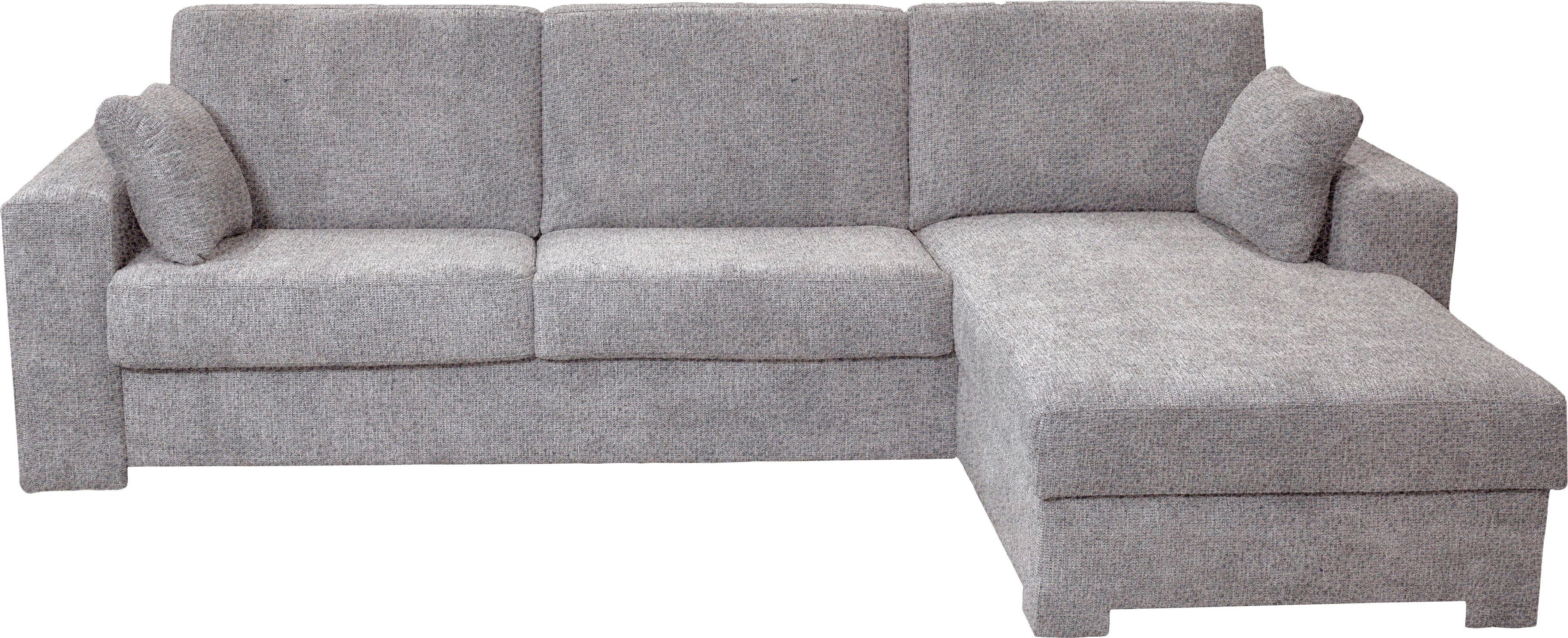Home affaire Hoekbank Roma "M" matras hoogte 14 cm, slaapfunctie, met ondervering,