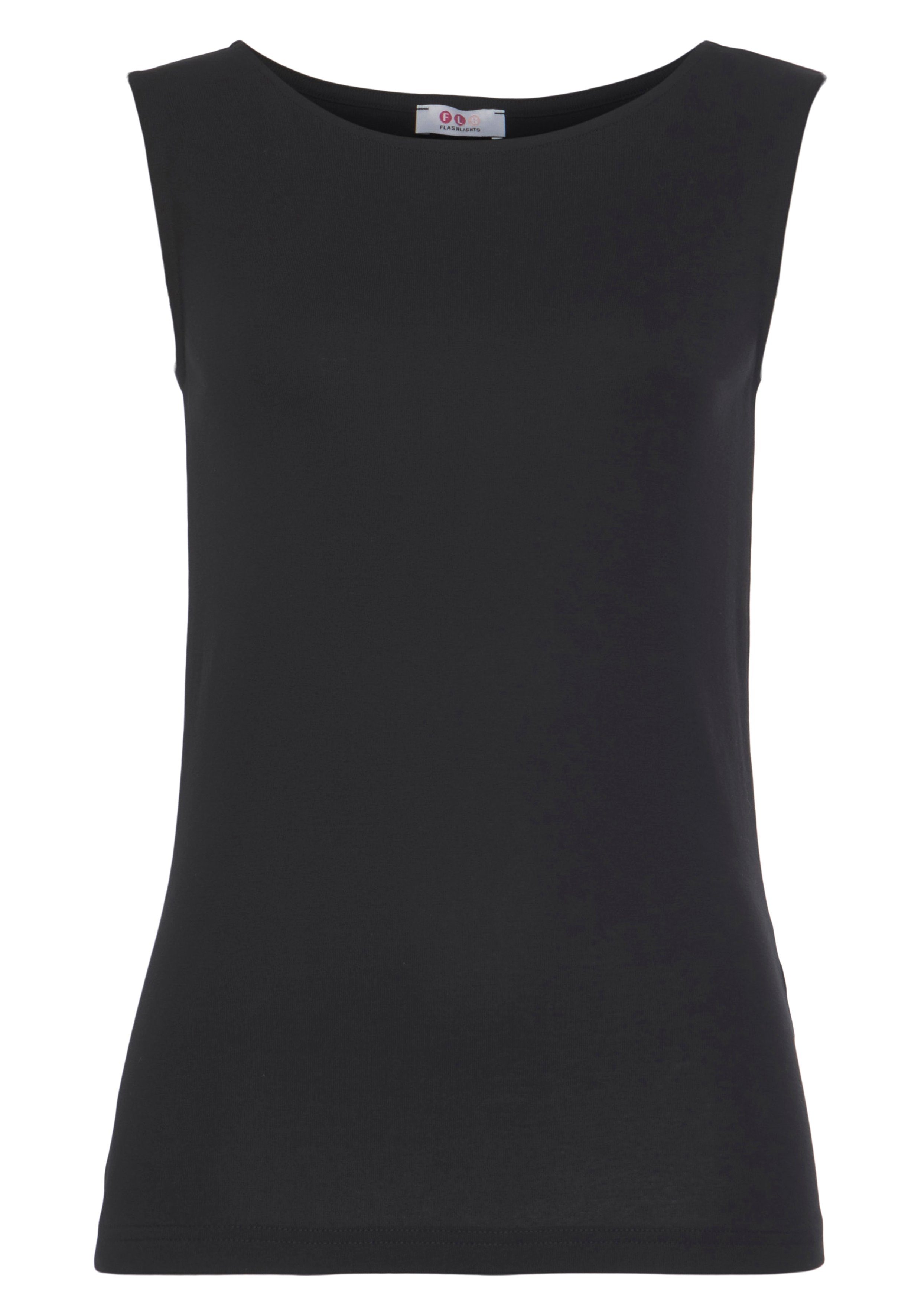Flashlights Tanktop met boothals