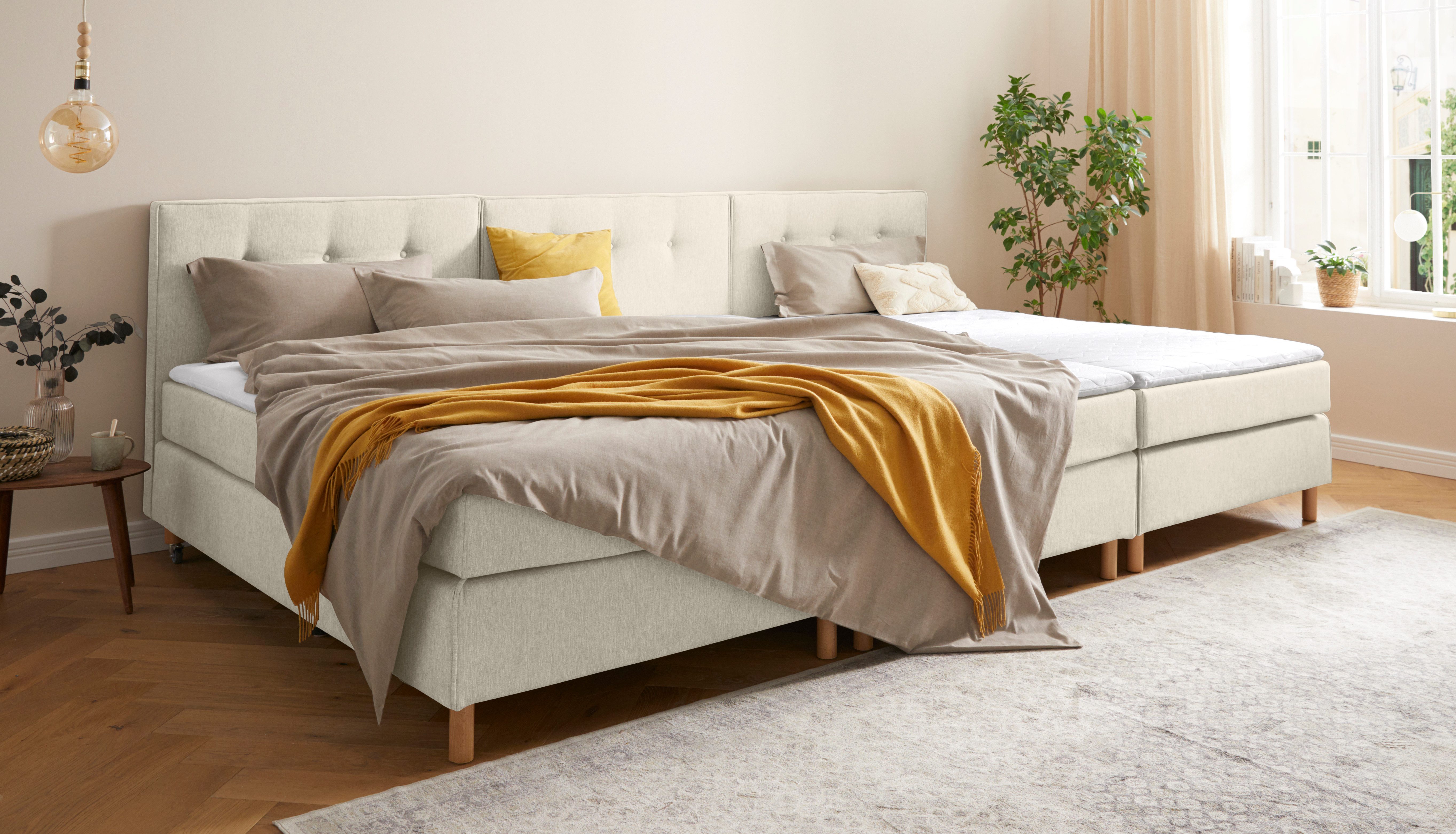 Home affaire Boxspring Heimatblick 100x200cm naar wens uitbreidbaar naar dubbel- en familiebest