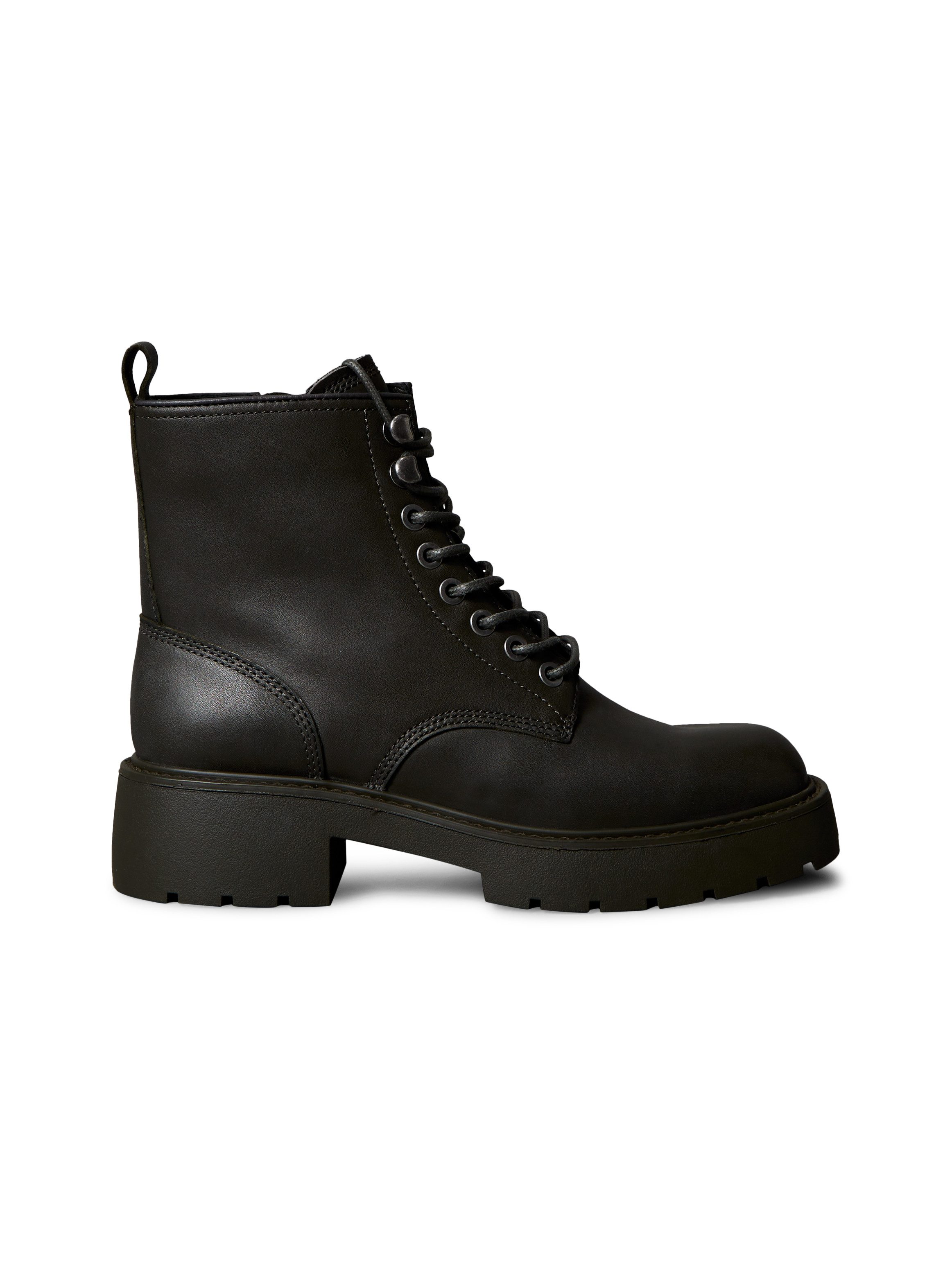 Calvin Klein Veterschoenen CHUNKY LACE UP ZIP BOOT Veterenkellaars, plateaubots, Festival, met aantreklus