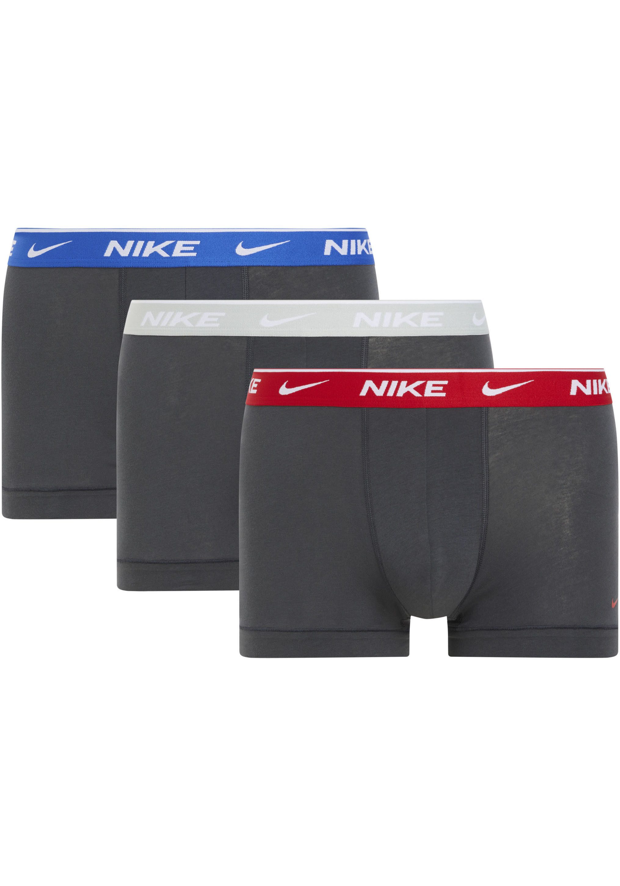 NIKE Underwear Trunk 3PK met gekleurd nike logo-elastische tailleband (3 stuks)