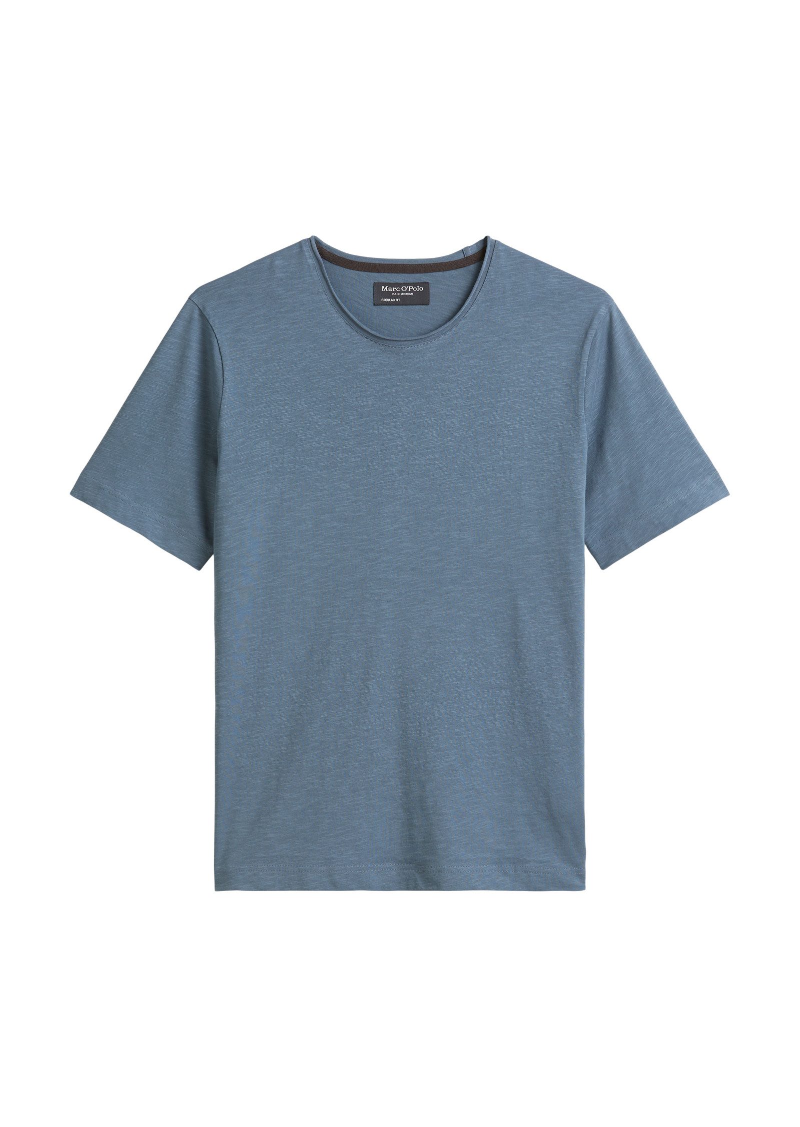 Marc O'Polo T-shirt onregelmatige slub-jersey, elastische ronde hals