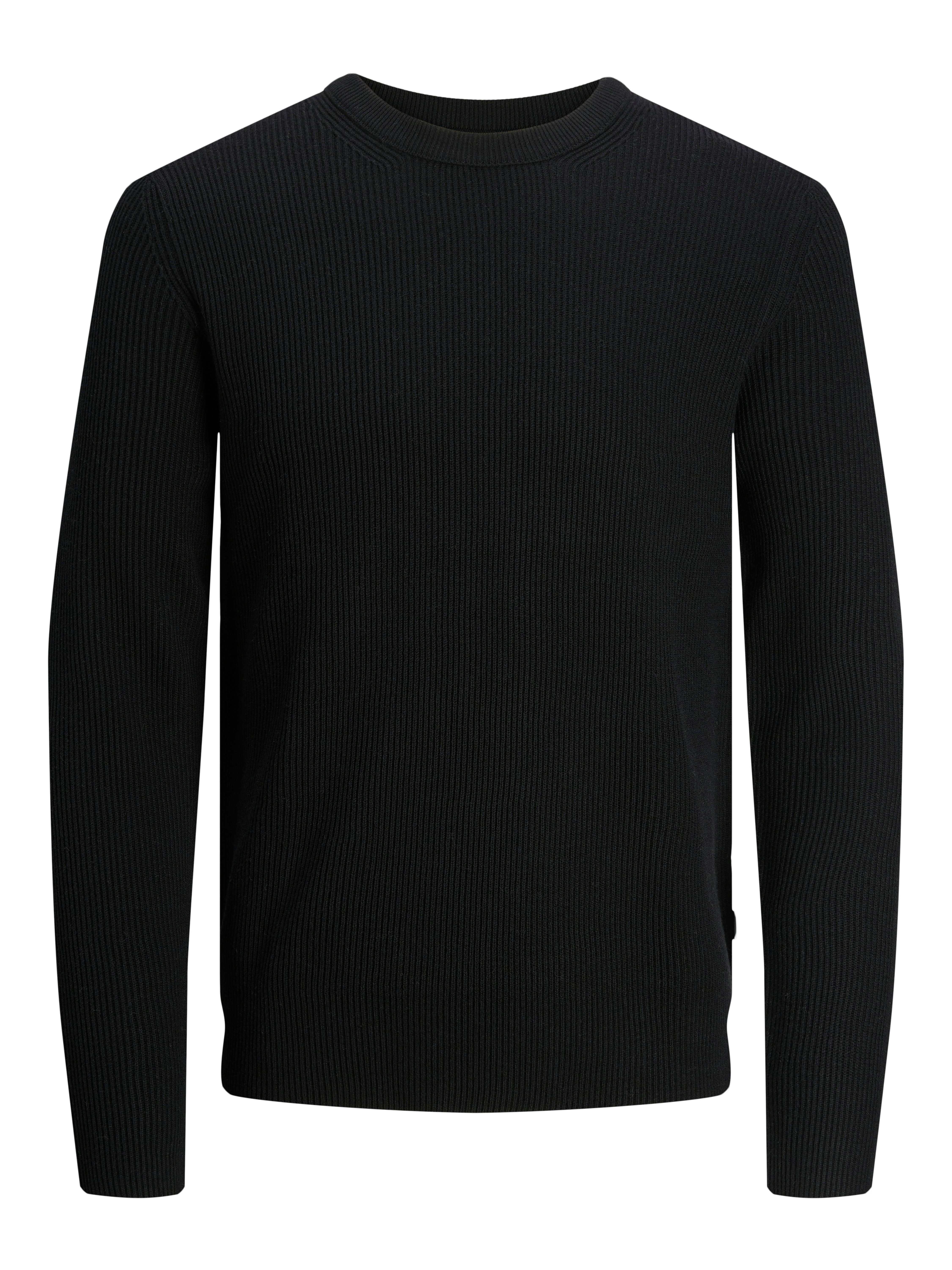 Jack & Jones Trui met ronde hals JJEPERFECT – Trui met onderhoudsvriendelijke kwaliteit, structure fit