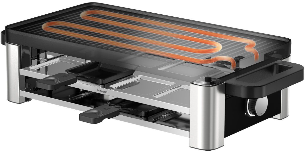 WMF Raclette Master, indirekte LED-Beleuchtung, Keramikbeschichtung
