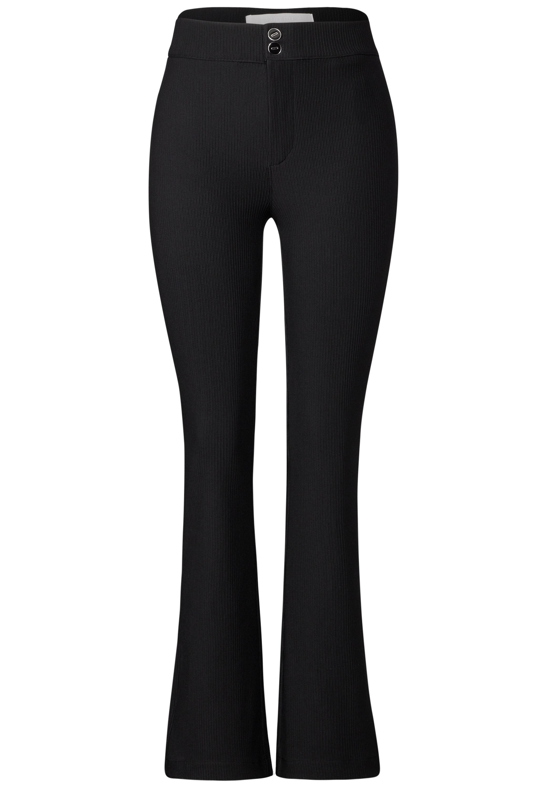 STREET ONE Bootcutbroek Style Hope in skinny fit en met structuur-uiterlijk