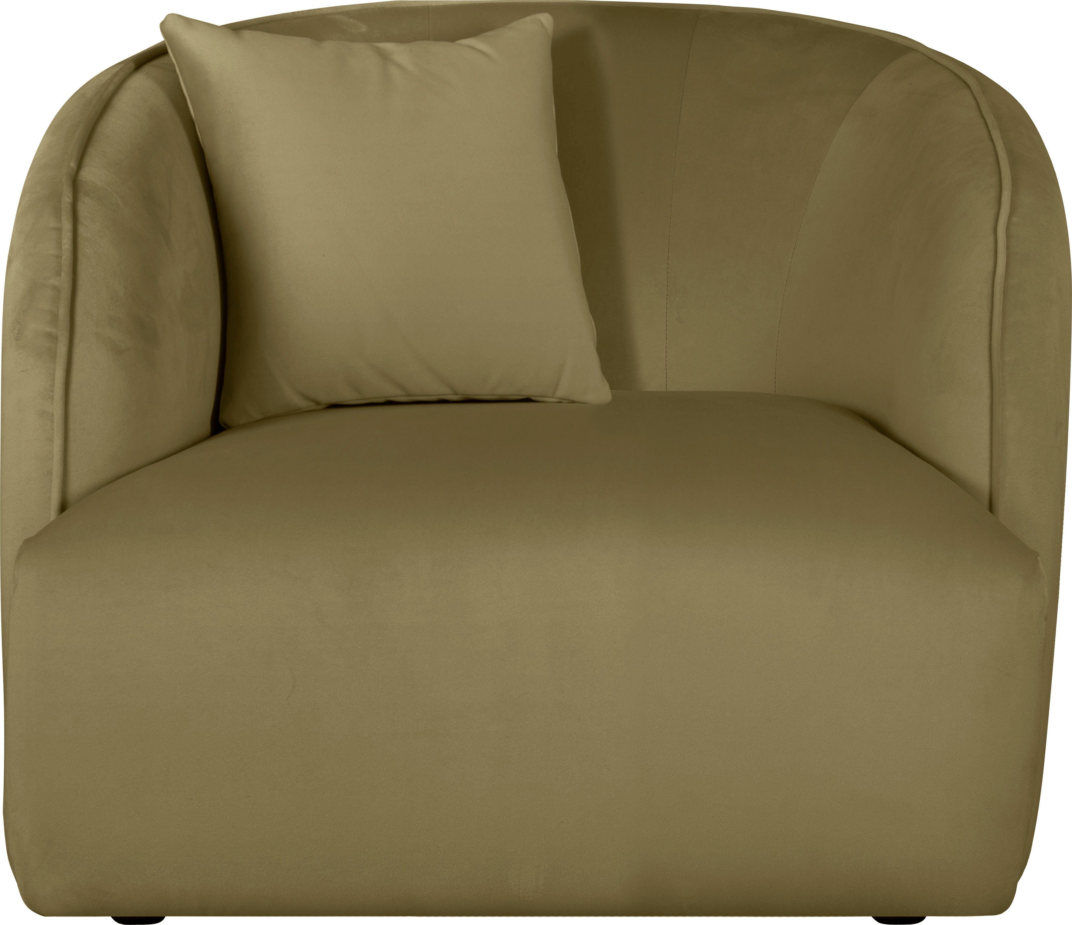 andas Fauteuil Kreukelzone ook met bouclé-bekleding