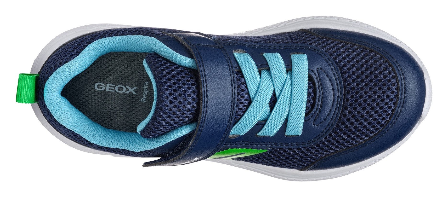 Geox Sneakers J SPRINTYE BOY , klittenbandschoen, vrijetijdsschoen, jongensschoen met elastische veters