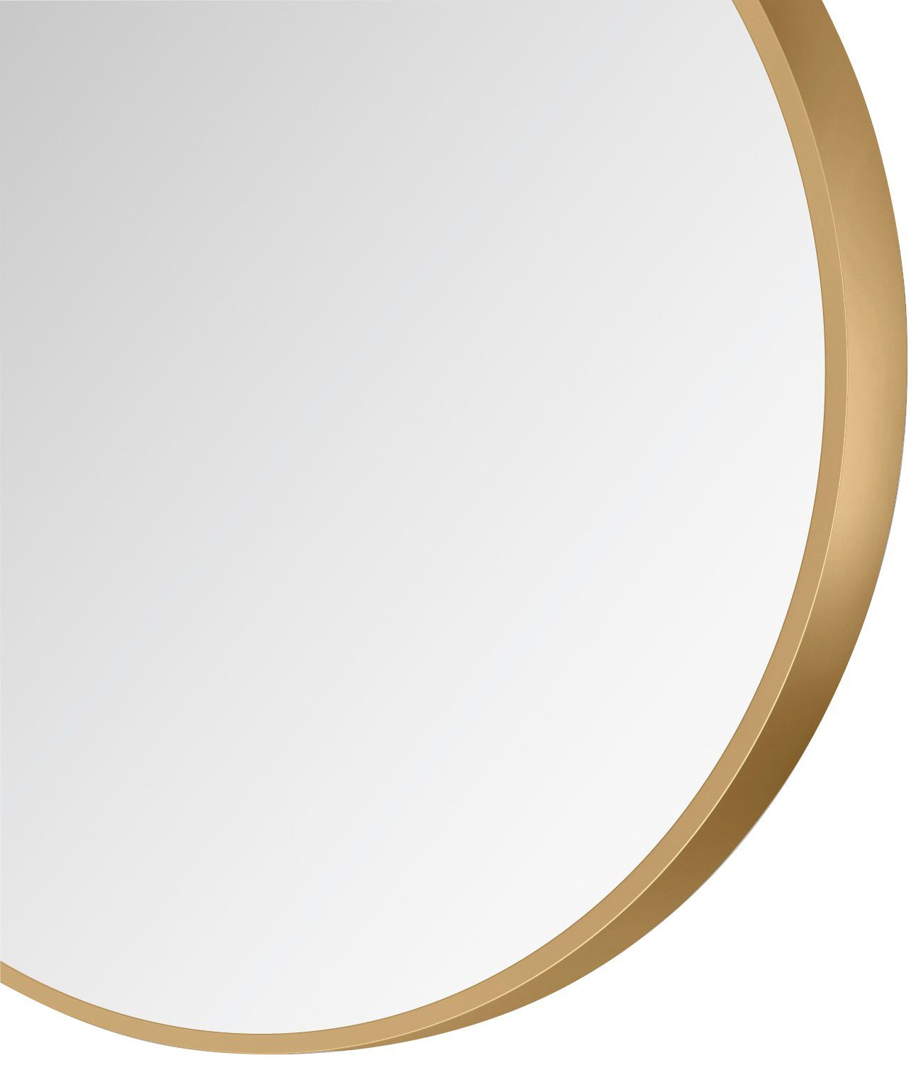 Talos Wandspiegel decoratieve ronde spiegel met aluminiumframe, ø 80 cm