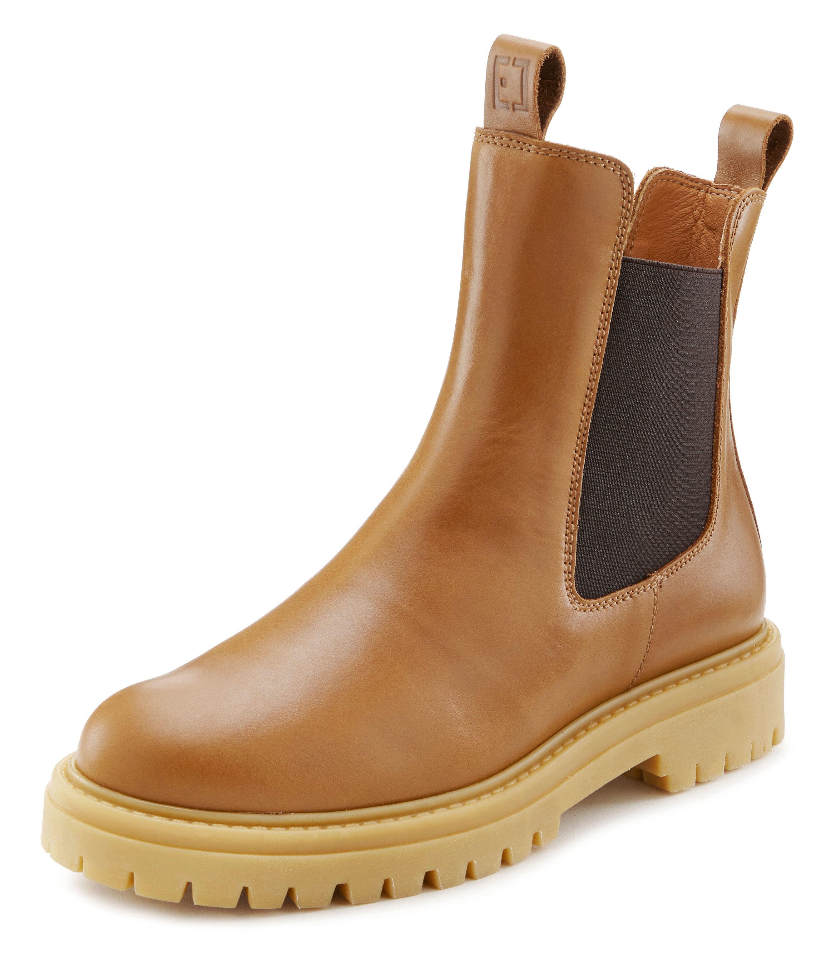 Elbsand Laarsjes Chelsea laarzen, instaplaarzen, bikerboots van leer