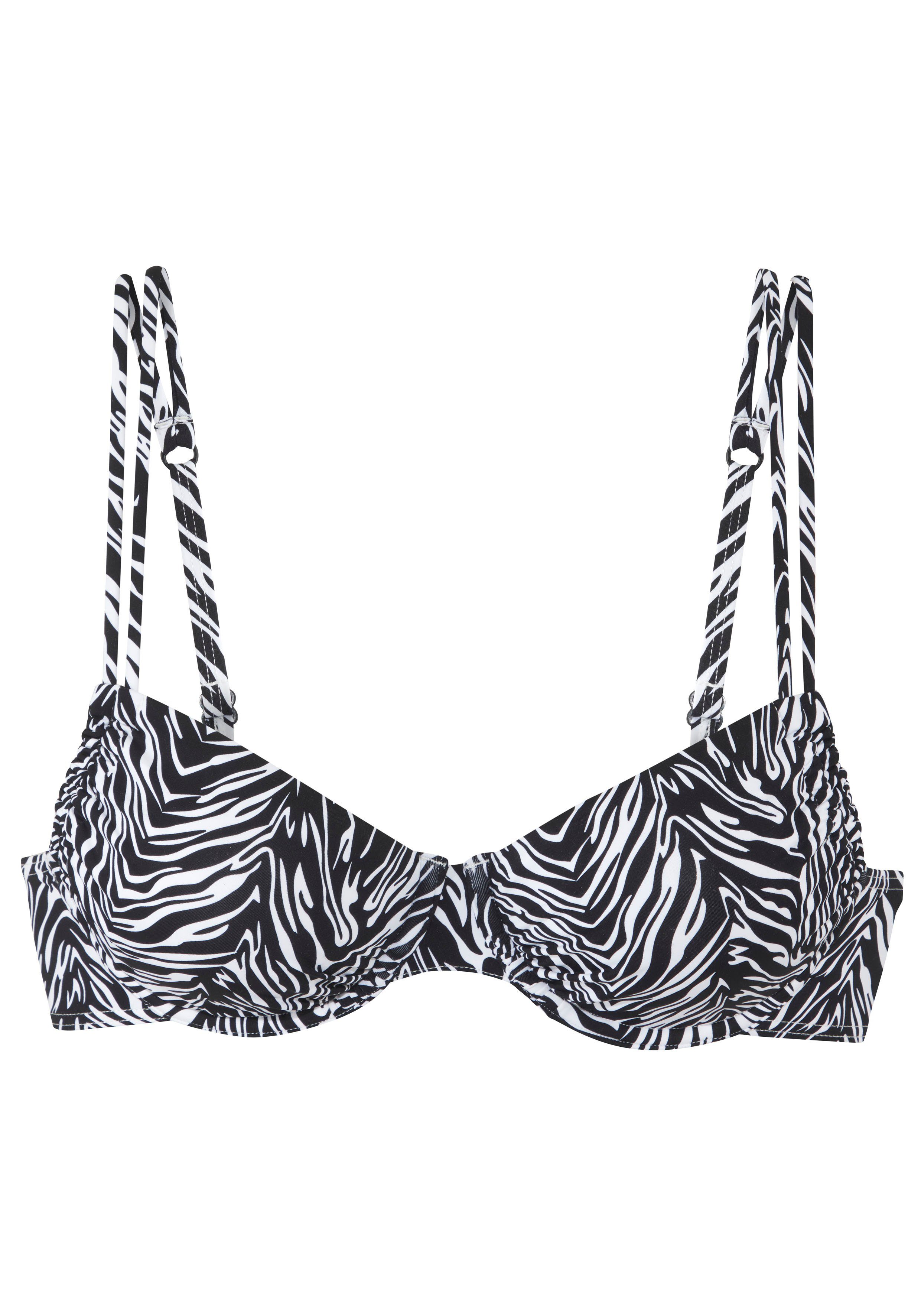 s.Oliver RED LABEL Beachwear Beugelbikinitop Kanto in animaldesign