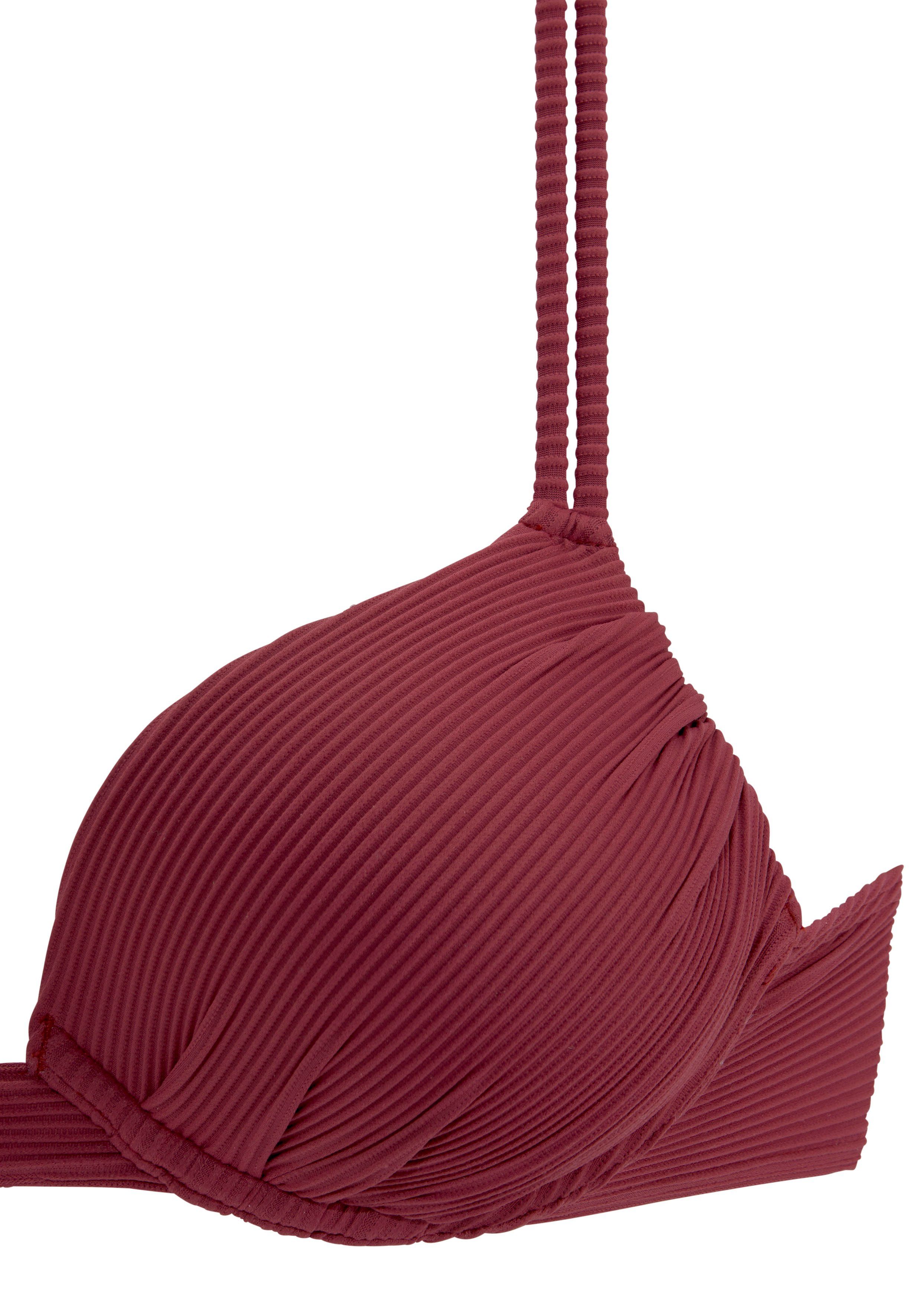 Sunseeker Push-upbikinitop Fancy van elegante structuurstof