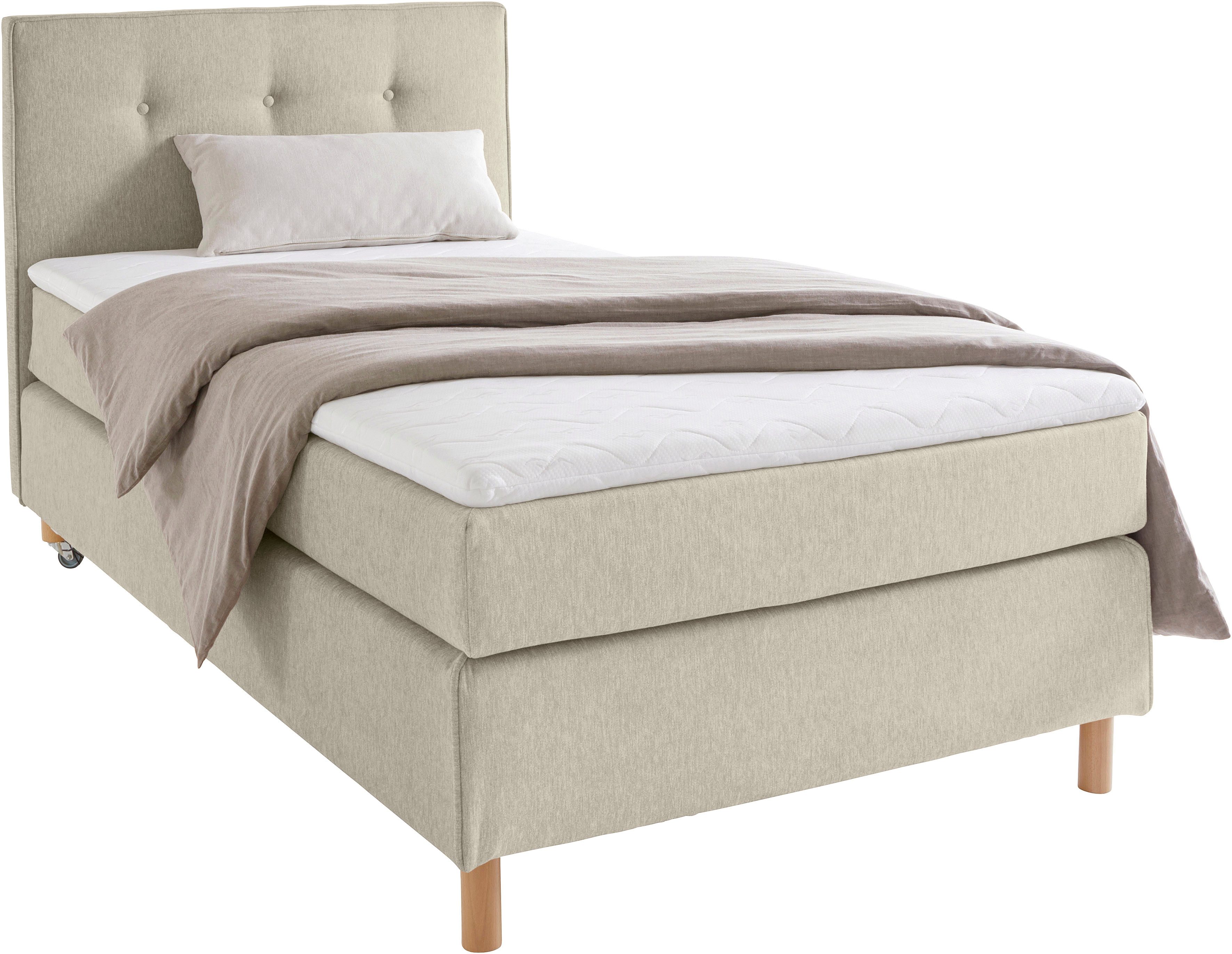 Home affaire Boxspring Heimatblick 100x200cm naar wens uitbreidbaar naar dubbel- en familiebest