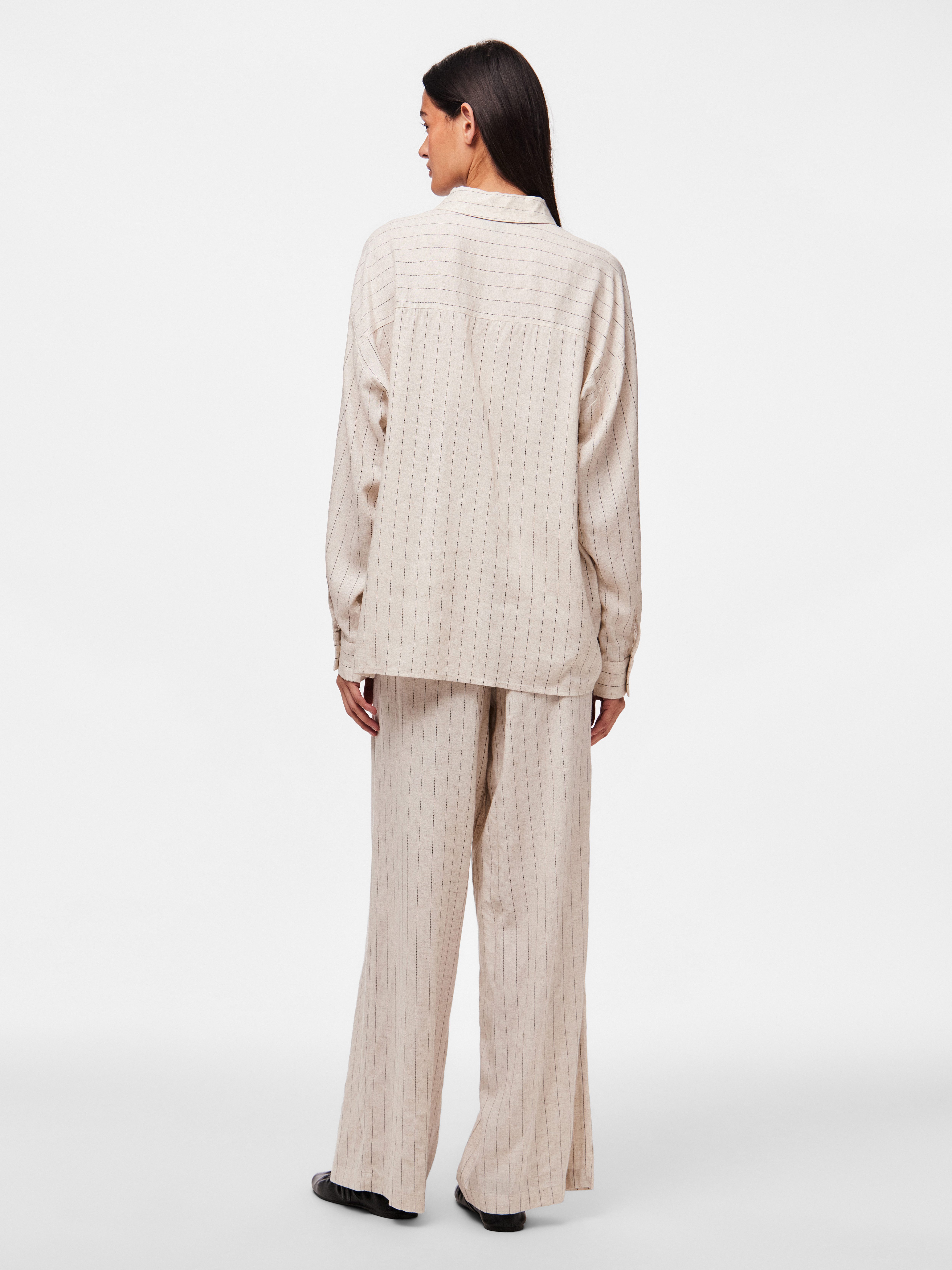 pieces Overhemdblouse PCPIA LS LOOSE SHIRT WVN NOOS