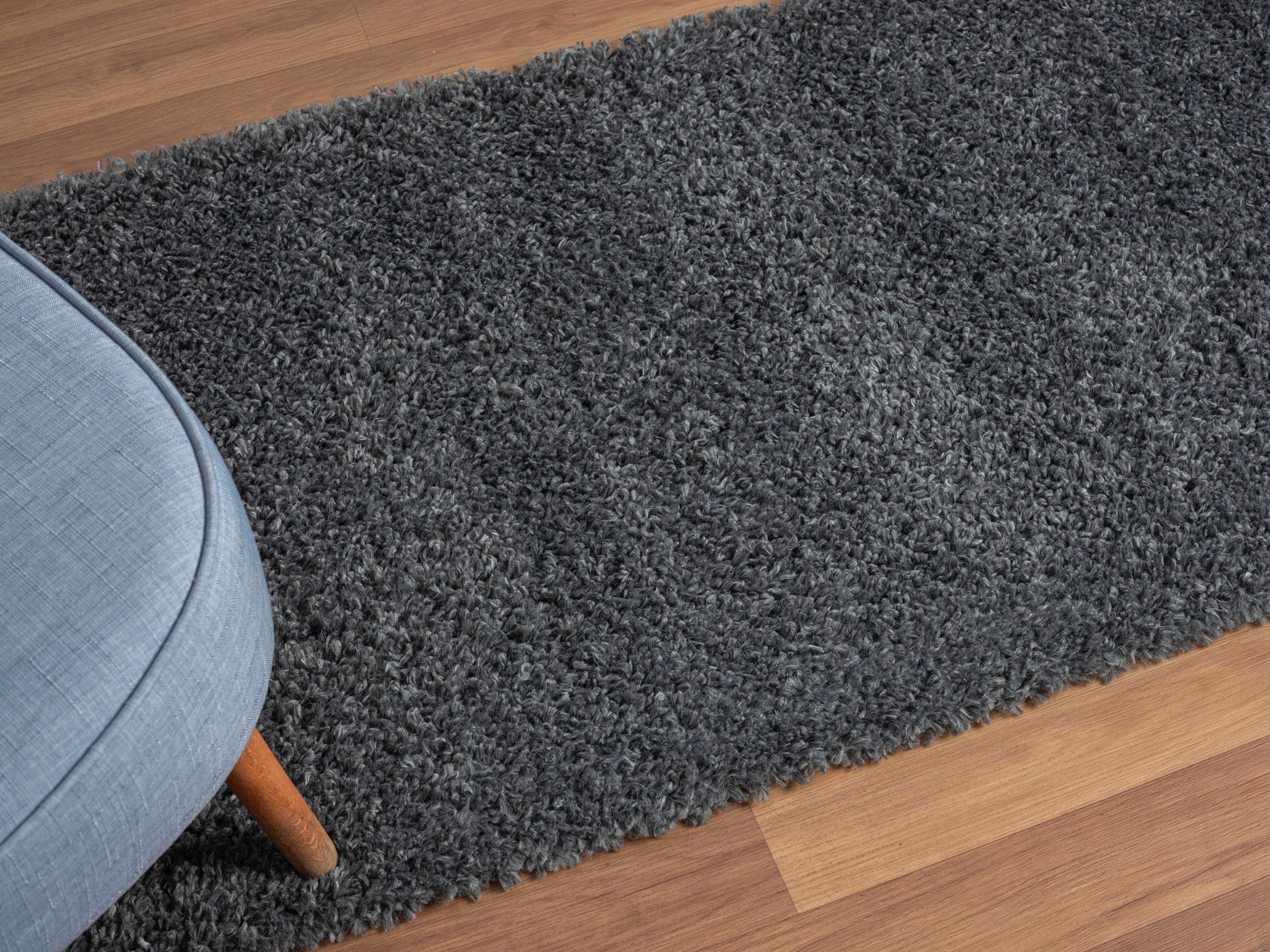 Myflair Möbel & Accessoires Hoogpolig vloerkleed My Shaggy Shaggy, uni kleuren, licht glanzend, microvezel, extra fluffy
