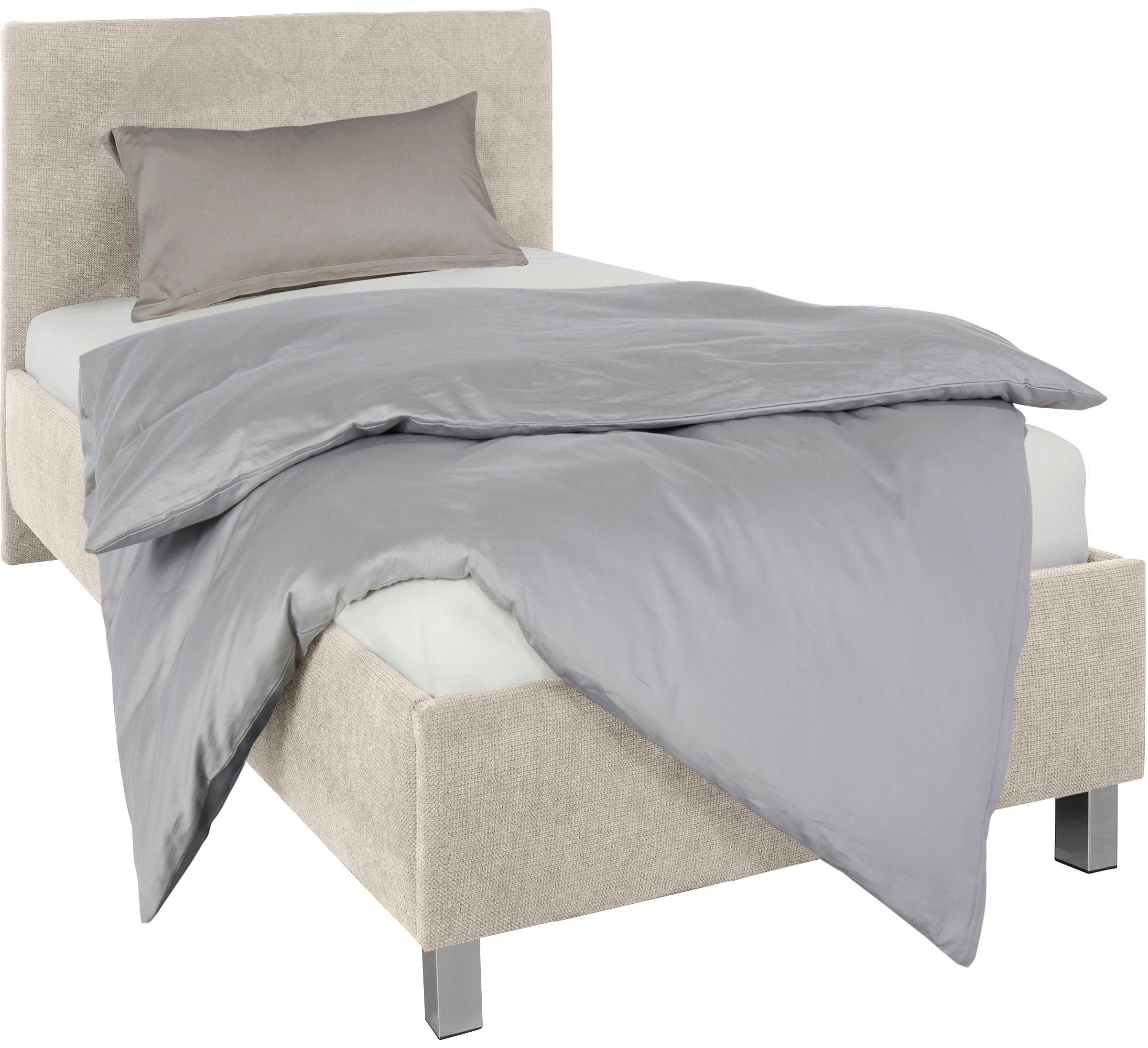 Westfalia Polsterbetten Gestoffeerd bed Padua met ruitvormig quiltwerk, keuze uit 3 verschillende typen matrassen