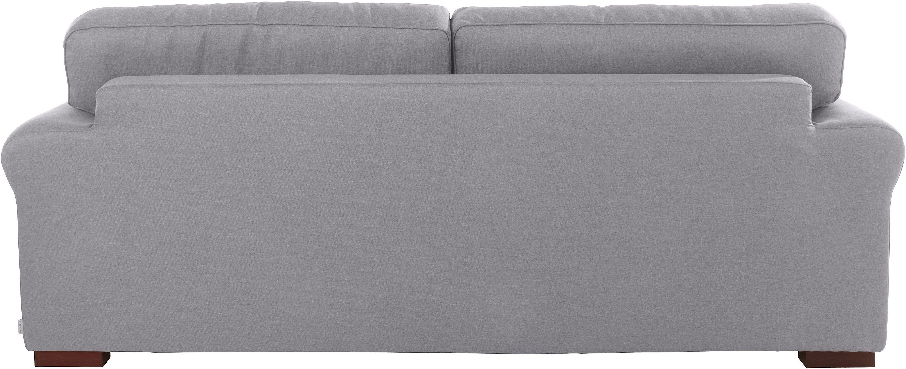 Home affaire 3-zitsbank Broughton zacht zitcomfort, incl. 2 sierkussens, opstaande naad
