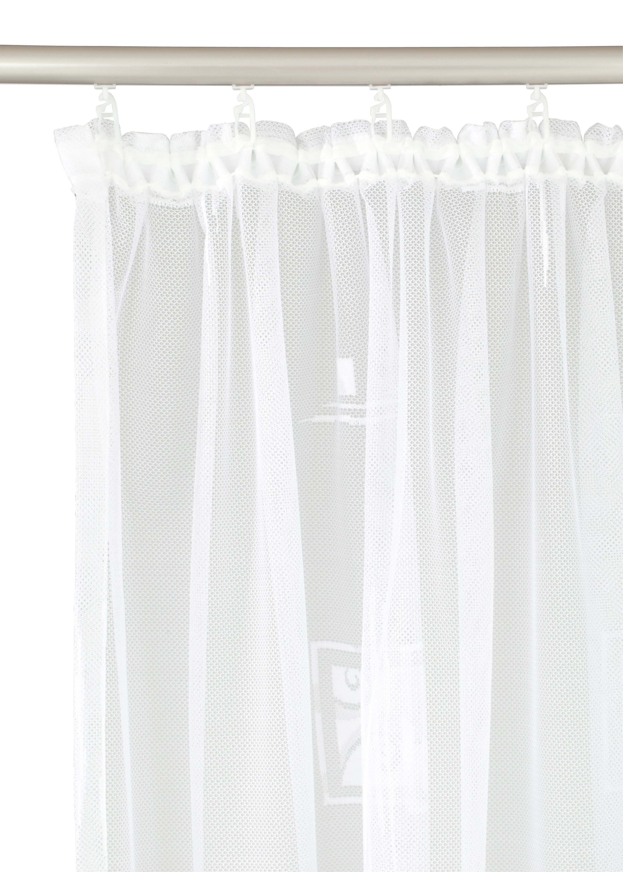 Weckbrodt Gordijn ALEXA Jacquard, gestructureerd, half transparant, Allover, motief, loodband, gordijn (1 stuk)