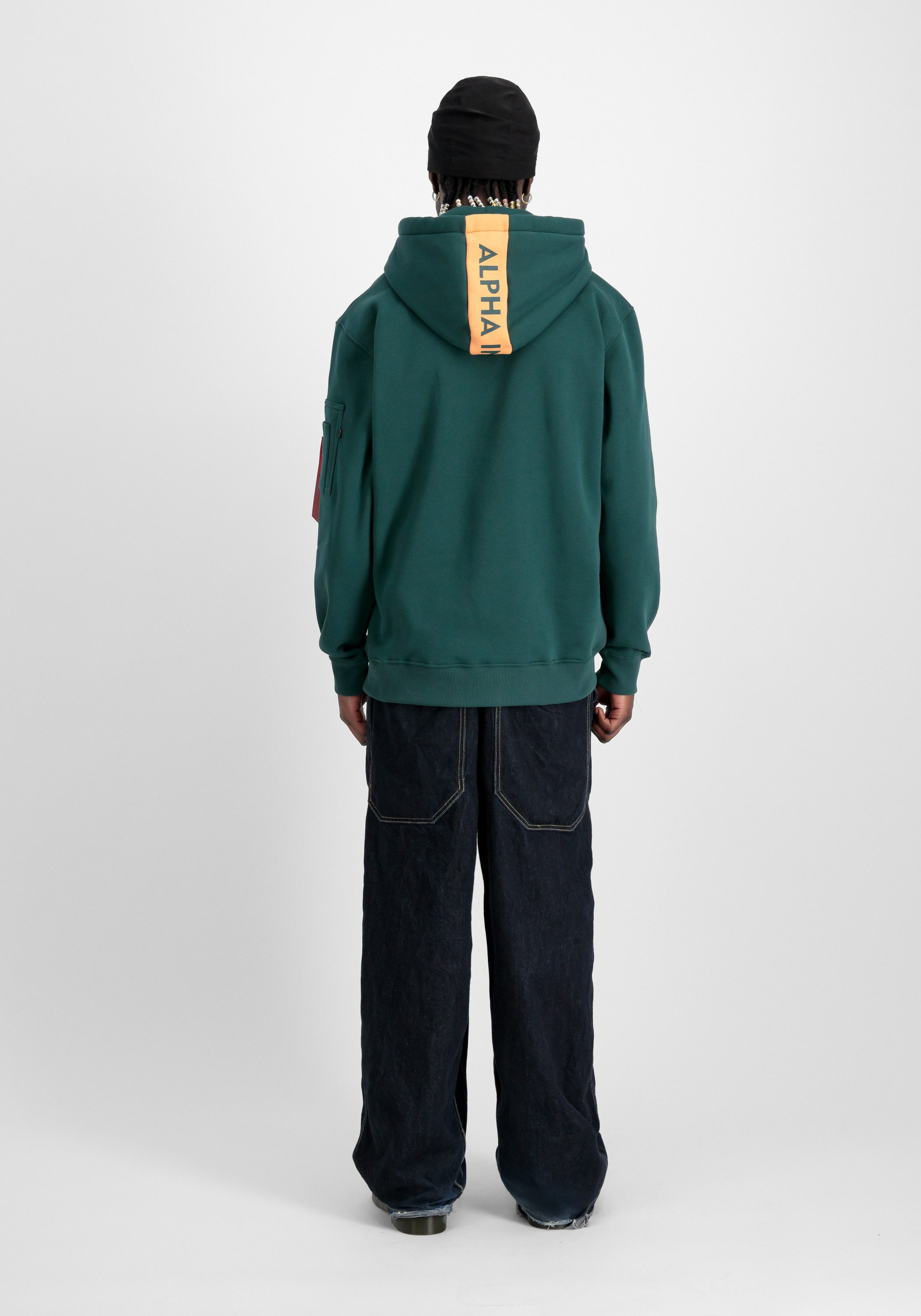 Alpha Industries Hoodie Red Stripe Hoodie