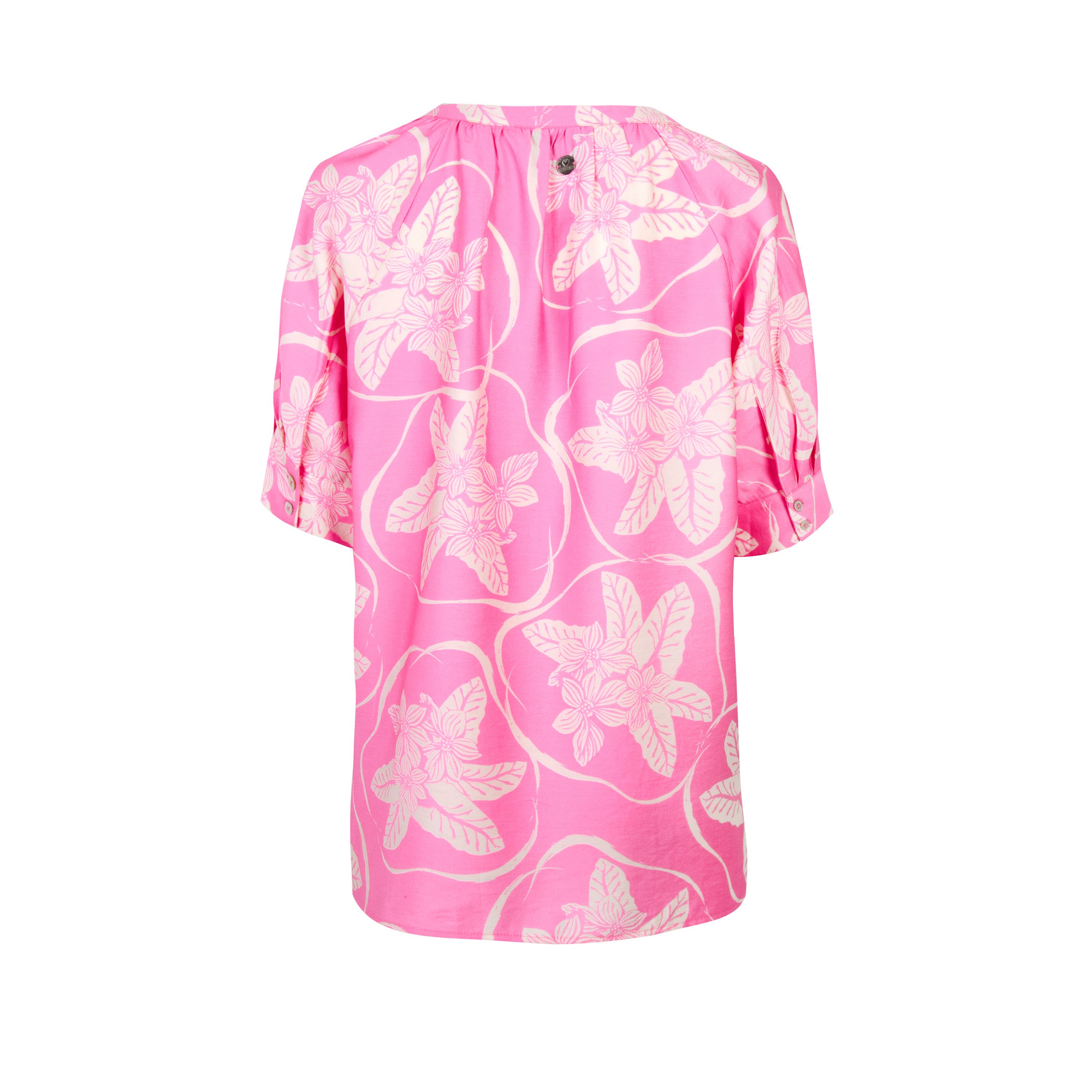 Lieblingsstück Blouse zonder sluiting RosulaL met tropical-print