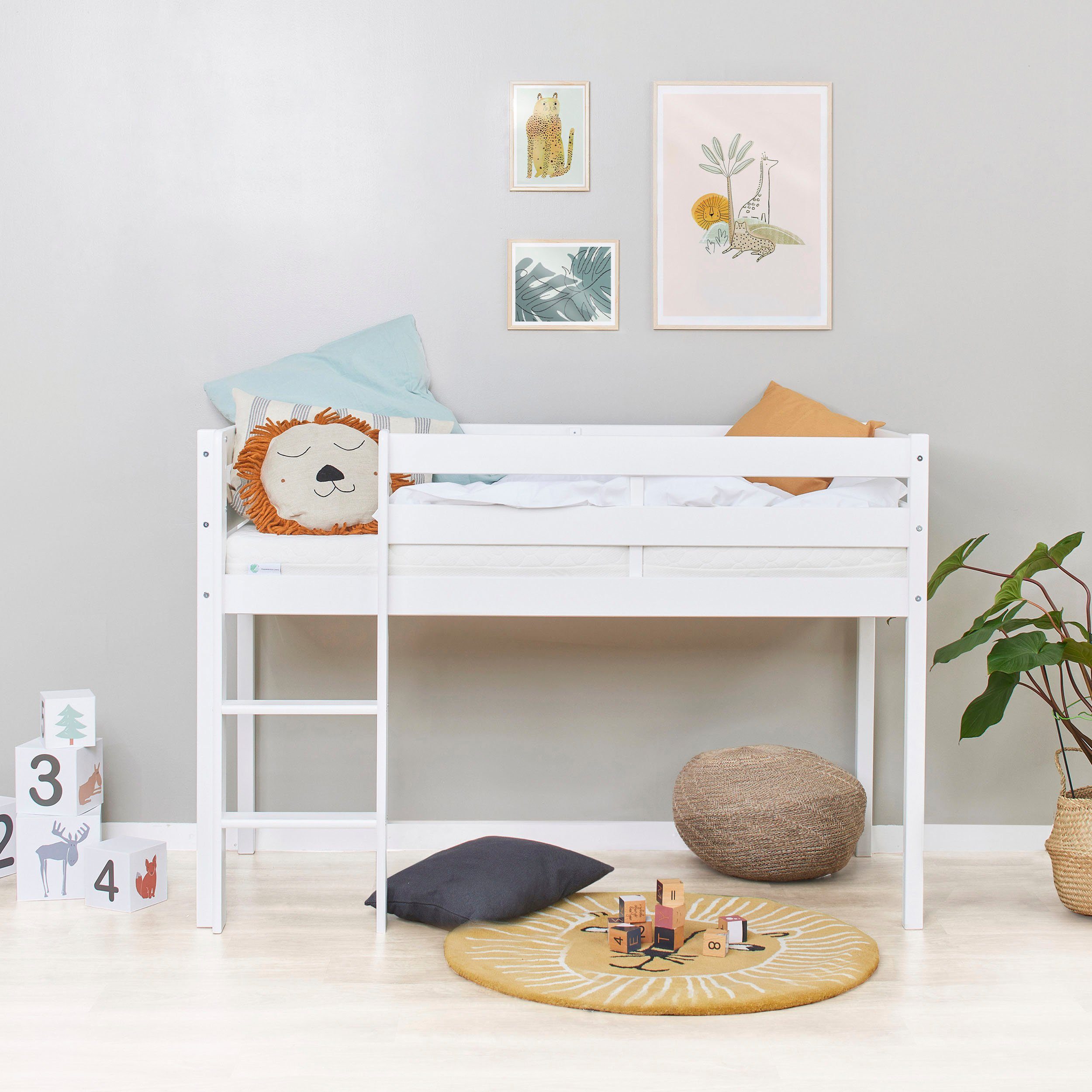 Hoppekids Speelbed ECO COMFORT, hoogslaper, deelbaar in 2 eenpersoonsbedden