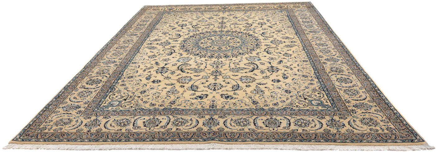 morgenland Wollen kleed Nain 9la medaillon beige 345 x 244 cm Uniek exemplaar met certificaat