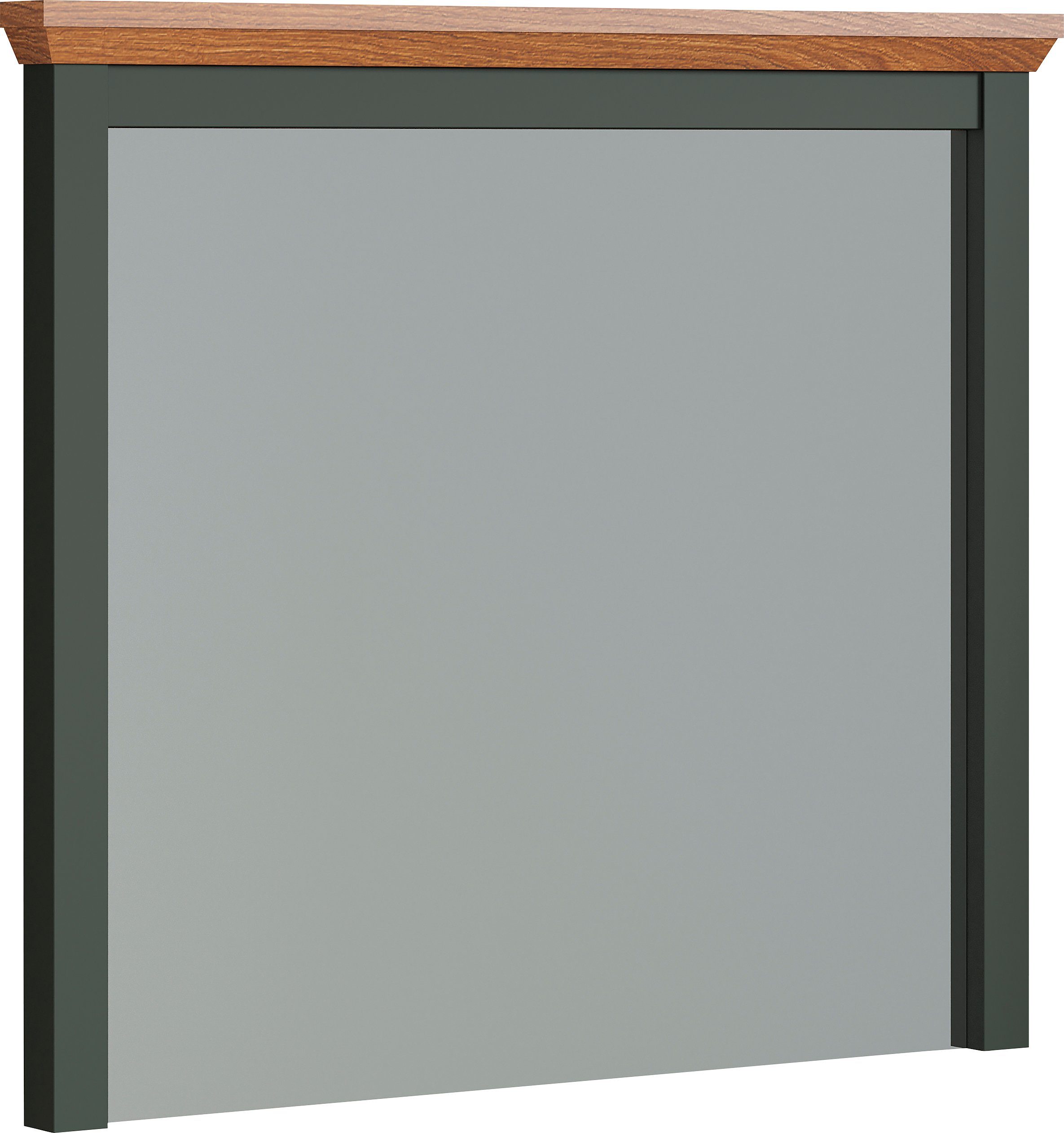 Home affaire Garderobespiegel Vienna Vierkant, B/H ca.: 77/68 cm, matte wandspiegel met frame, landhuisstijl (1 stuk)