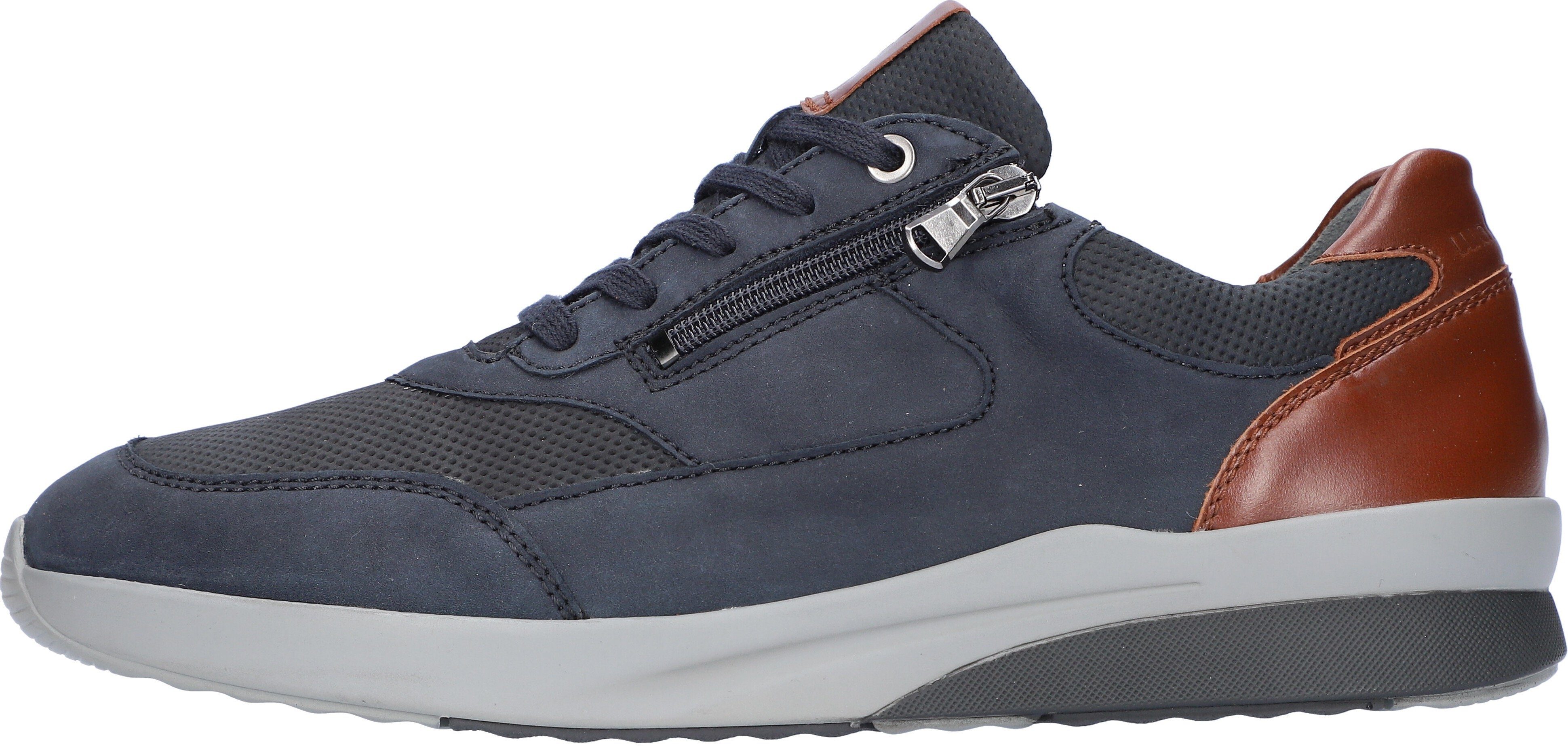 Waldläufer Sneakers K-Fabian in breedte h (= zeer breed), vrijetijdsschoen, lage schoen, veterschoen