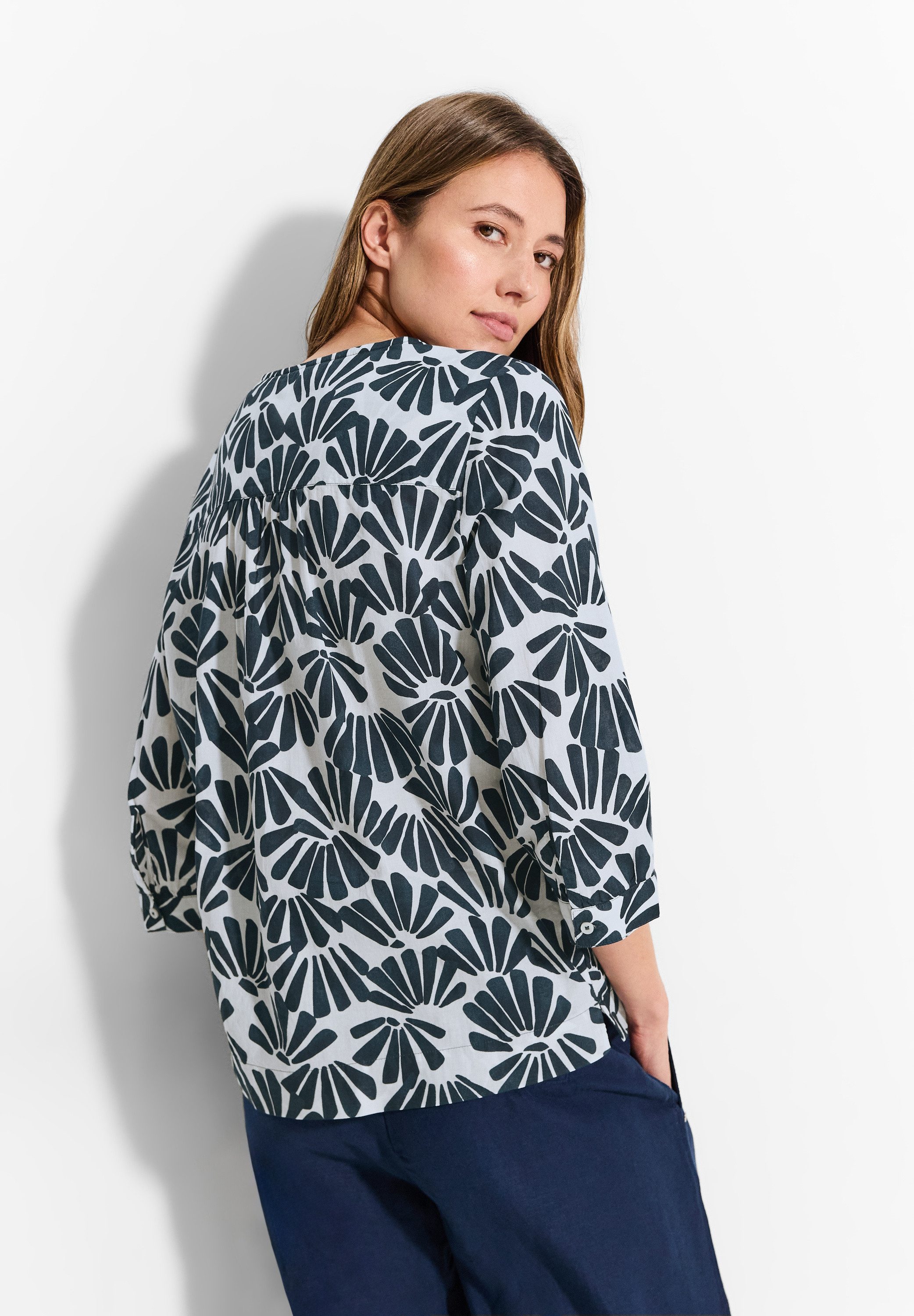 Cecil Blouse met lange mouwen met printdetails